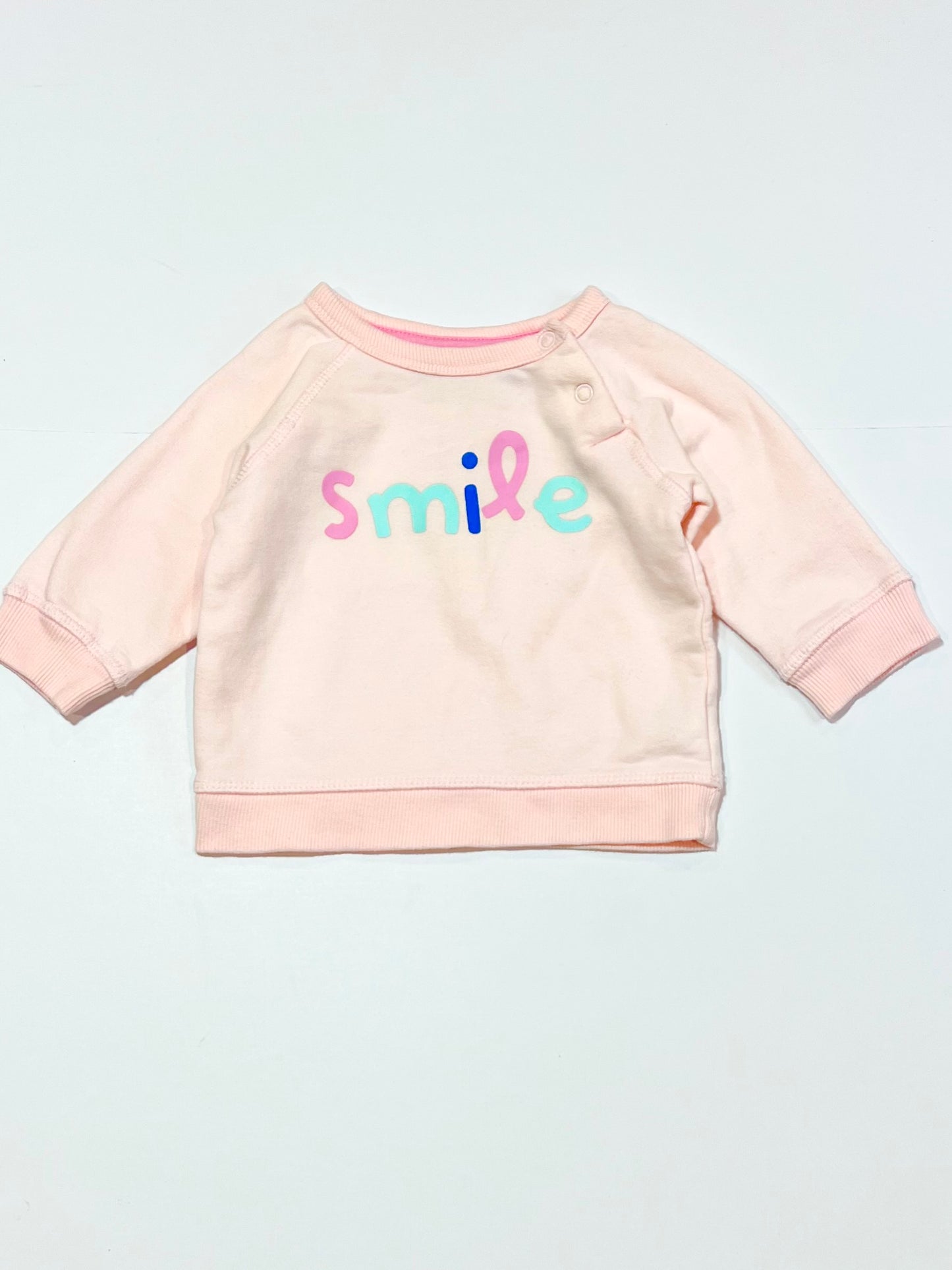 Pink smile sweater - Size 000