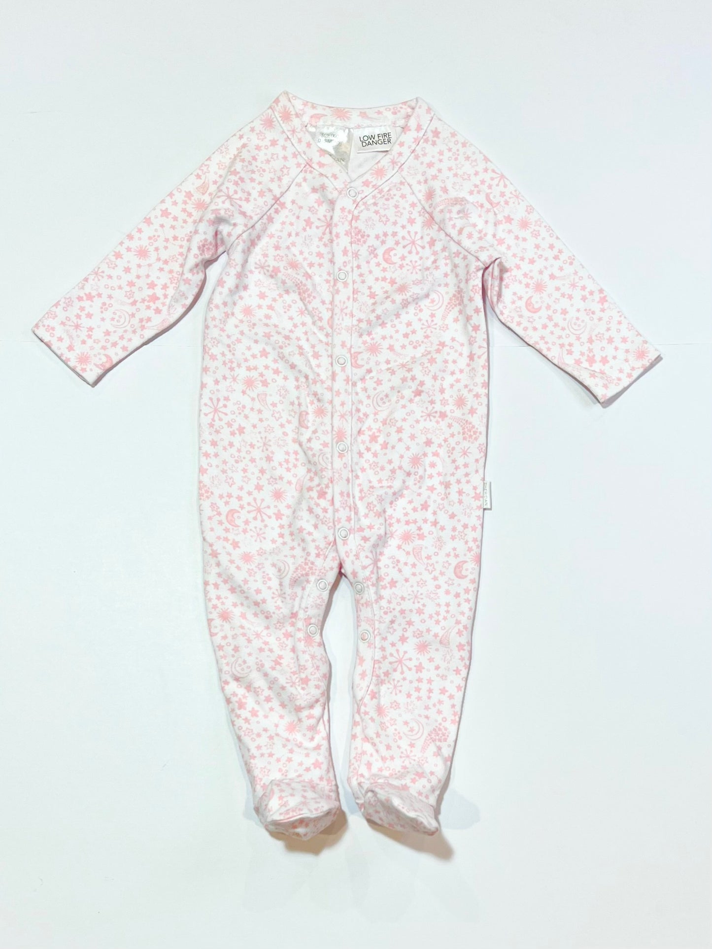 Pink stars onesie - Size 000