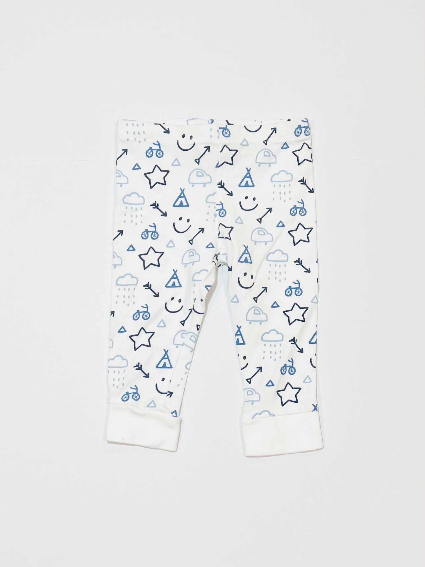 Smiley face leggings - Size 00
