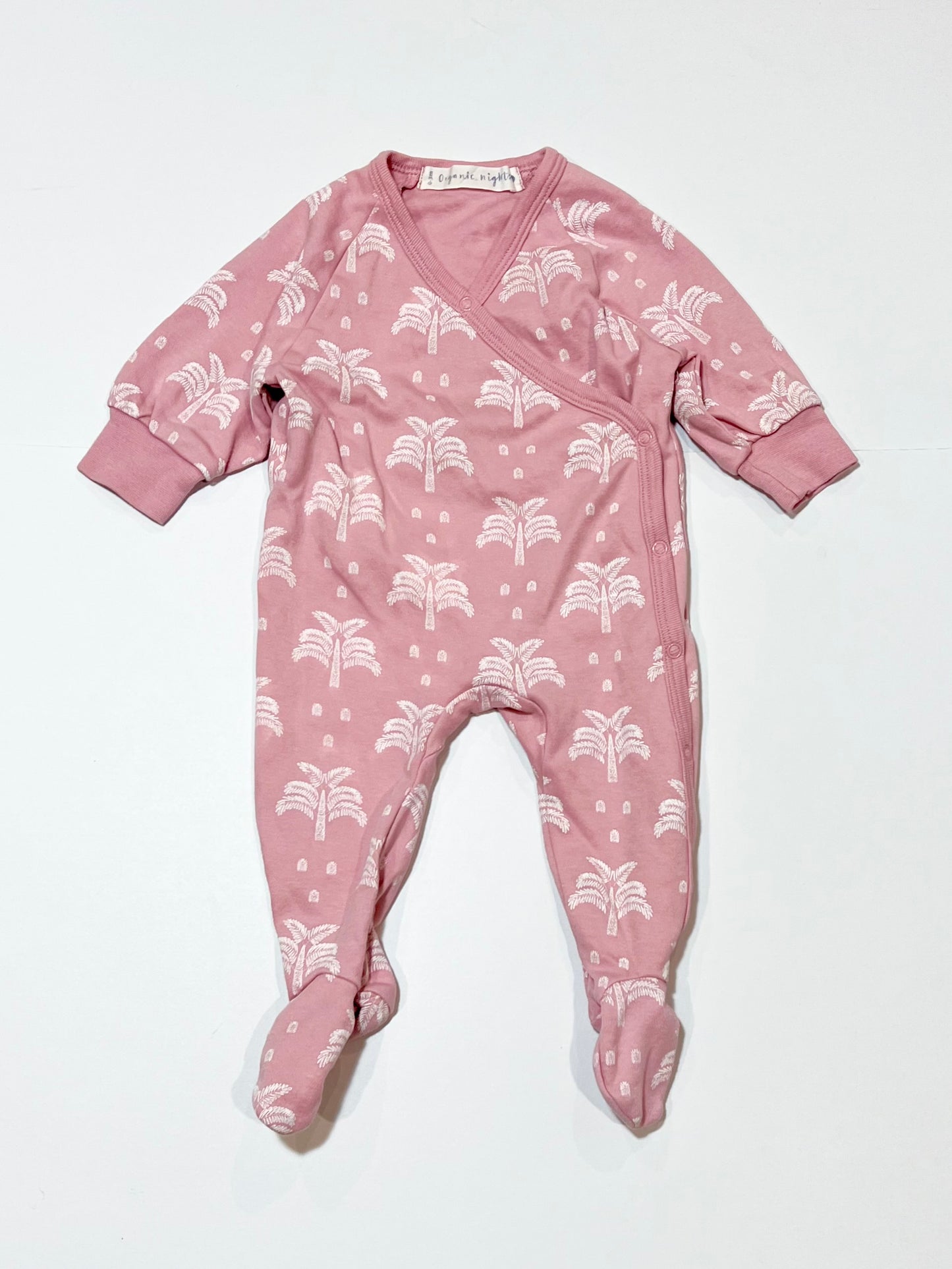 Pink palms onesie - Size 000