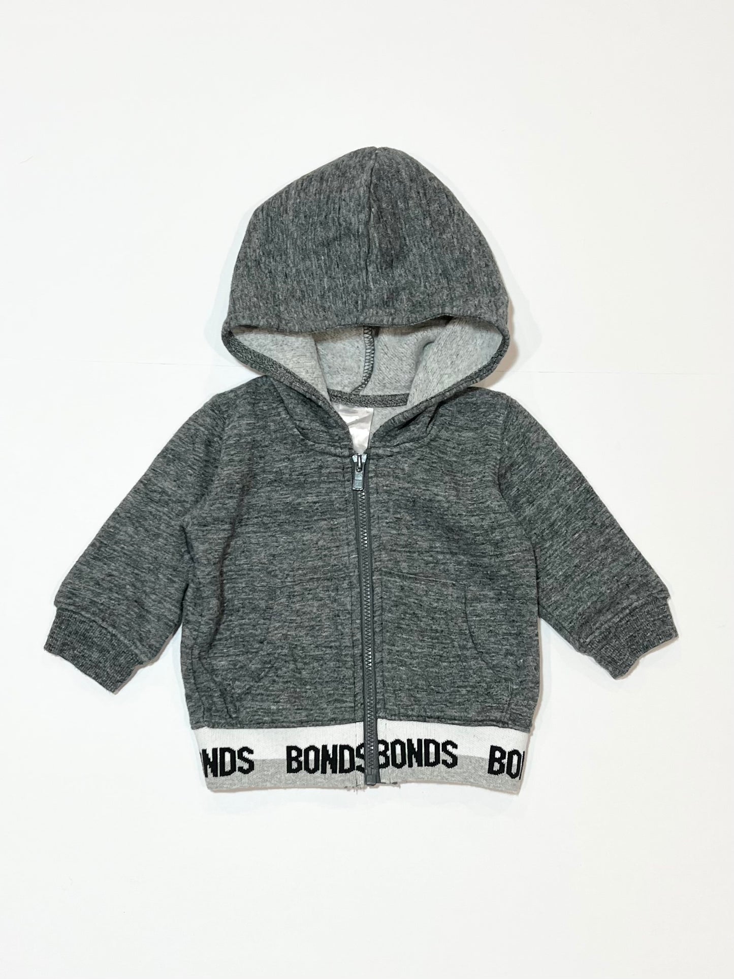Grey zip hoodie - Size 00
