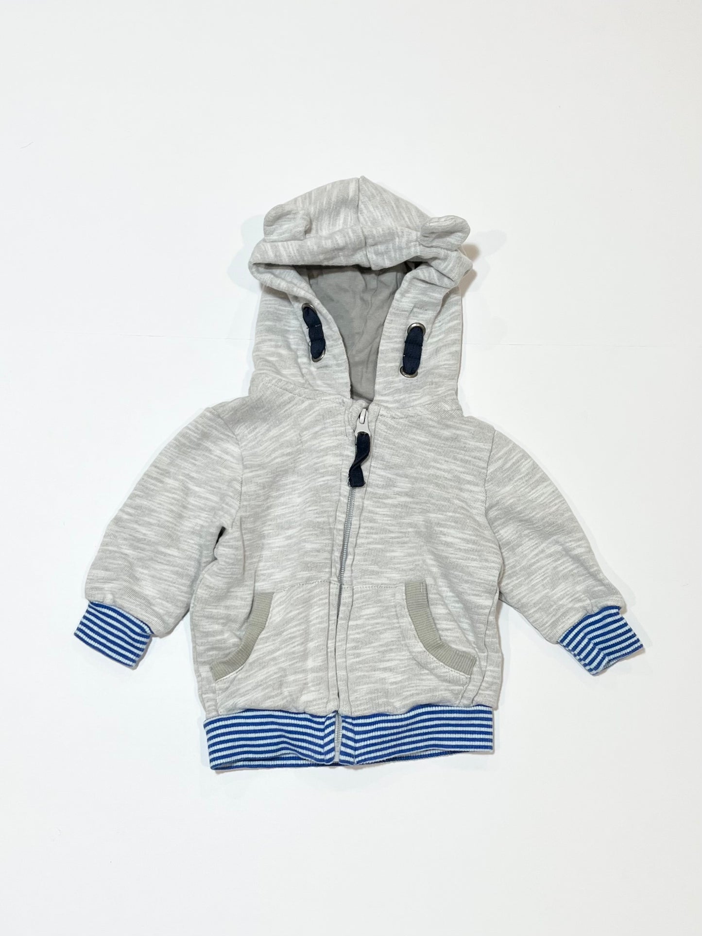 Grey zip hoodie - Size 00