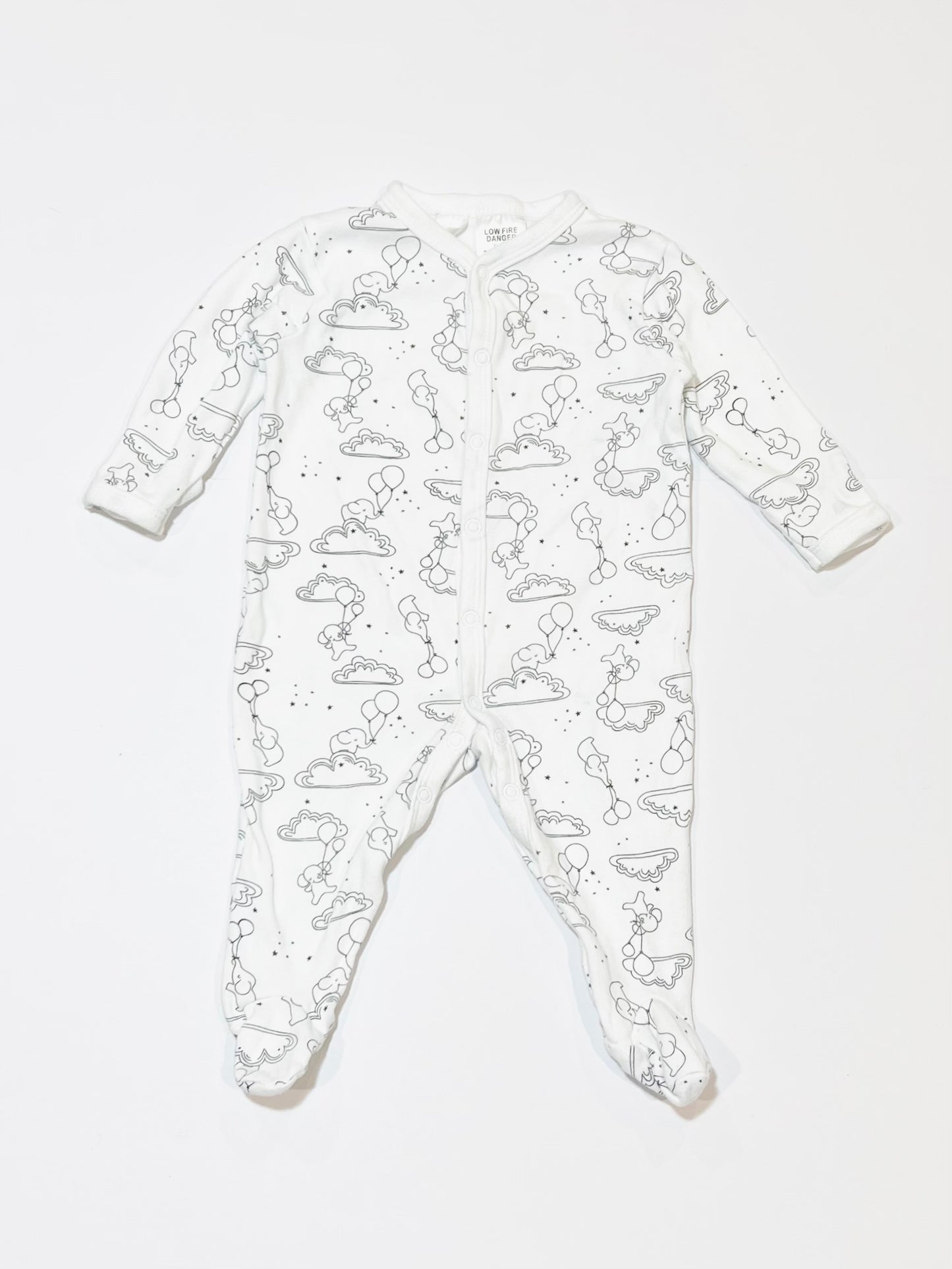 White elephant onesie - Size 00