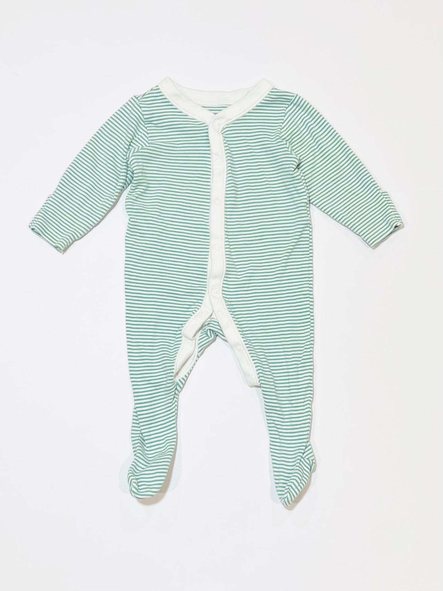 Green striped onesie - Size 00