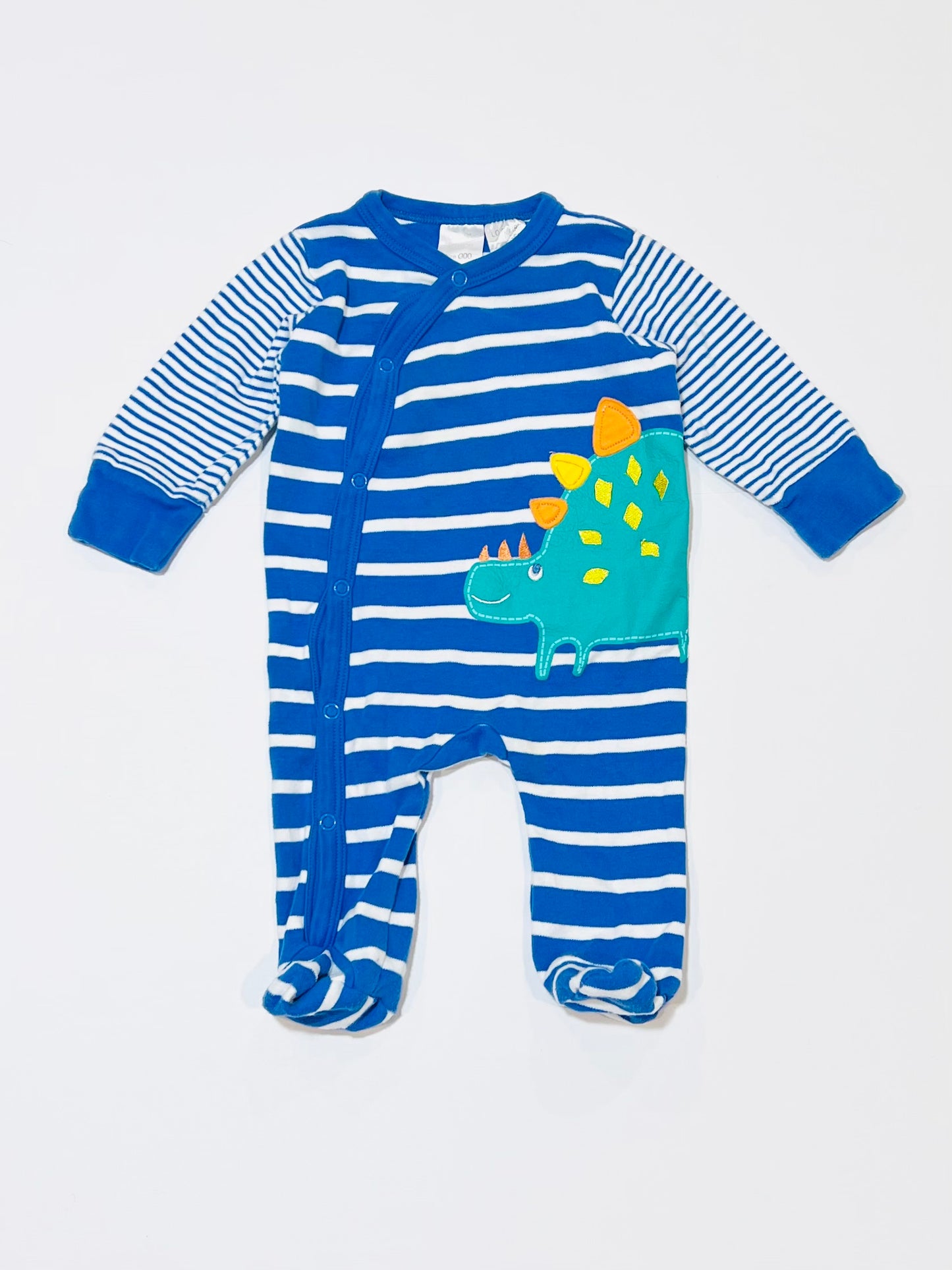 Striped dino onesie - Size 000