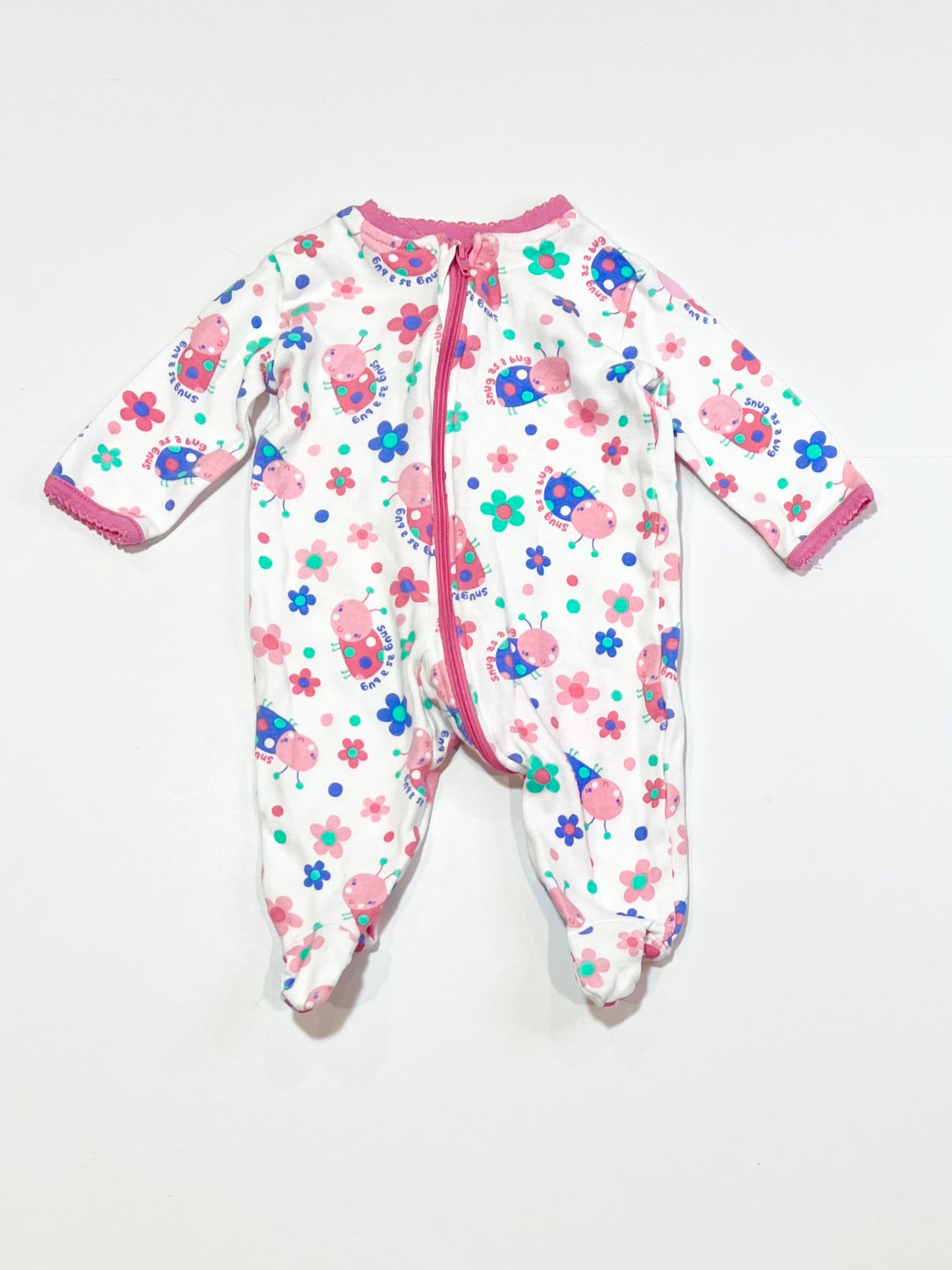Snug as a bug zip onesie - Size 0000