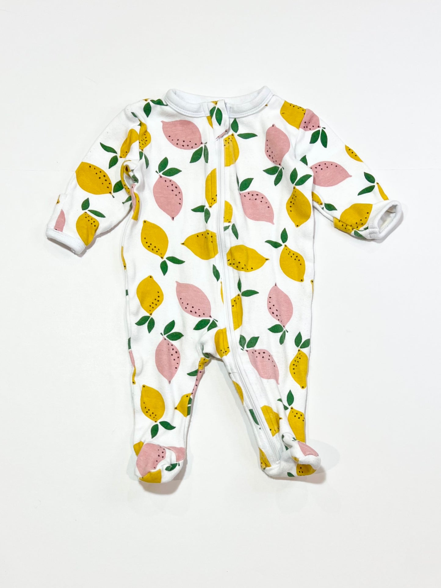 Lemons zip onesie - Size 0000