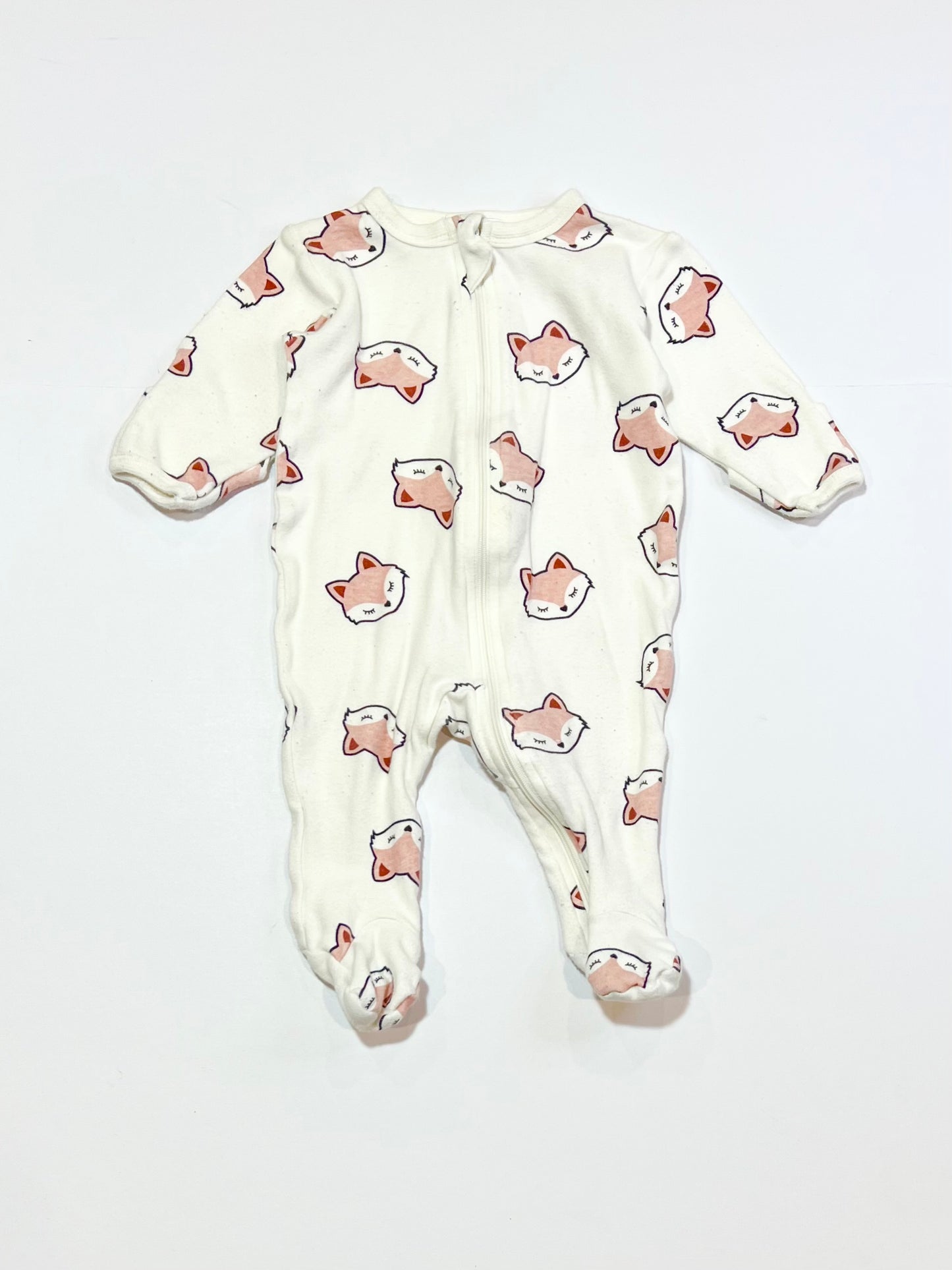 Foxes zip onesie - Size 0000