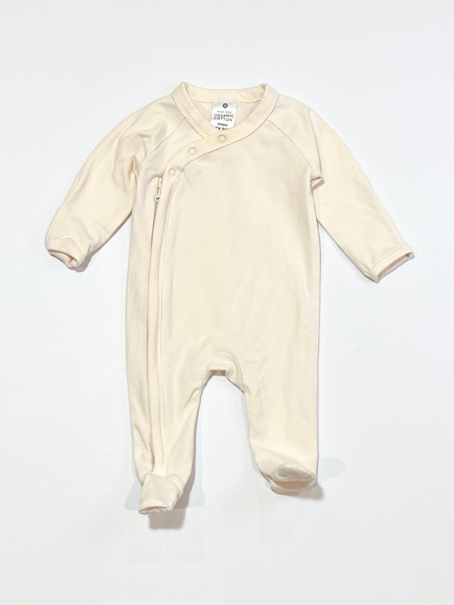 Cream zip onesie - Size 0000