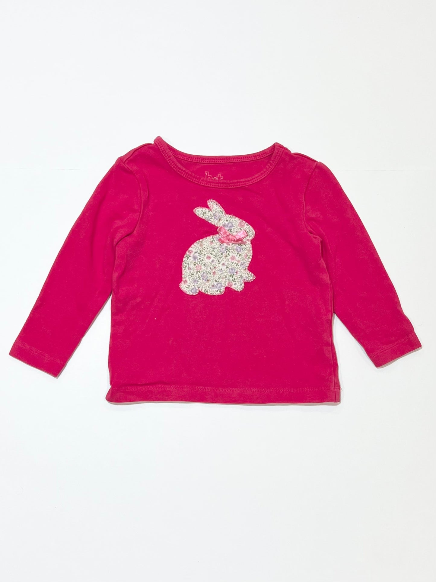 Pink bunny top - Size 1