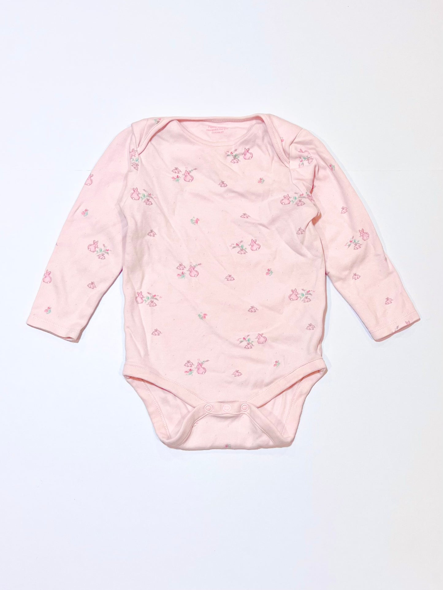 Pink bunny bodysuit - Size 1