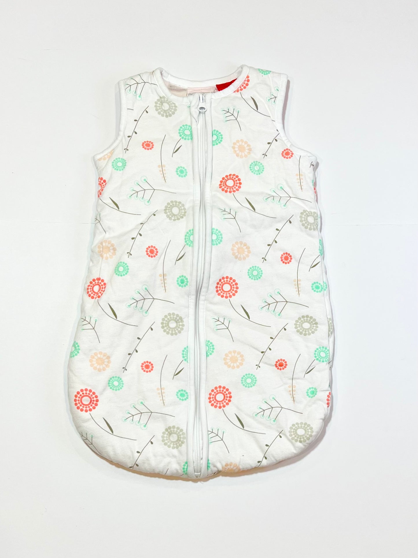 Padded floral sleeping bag - Size 0-6 months