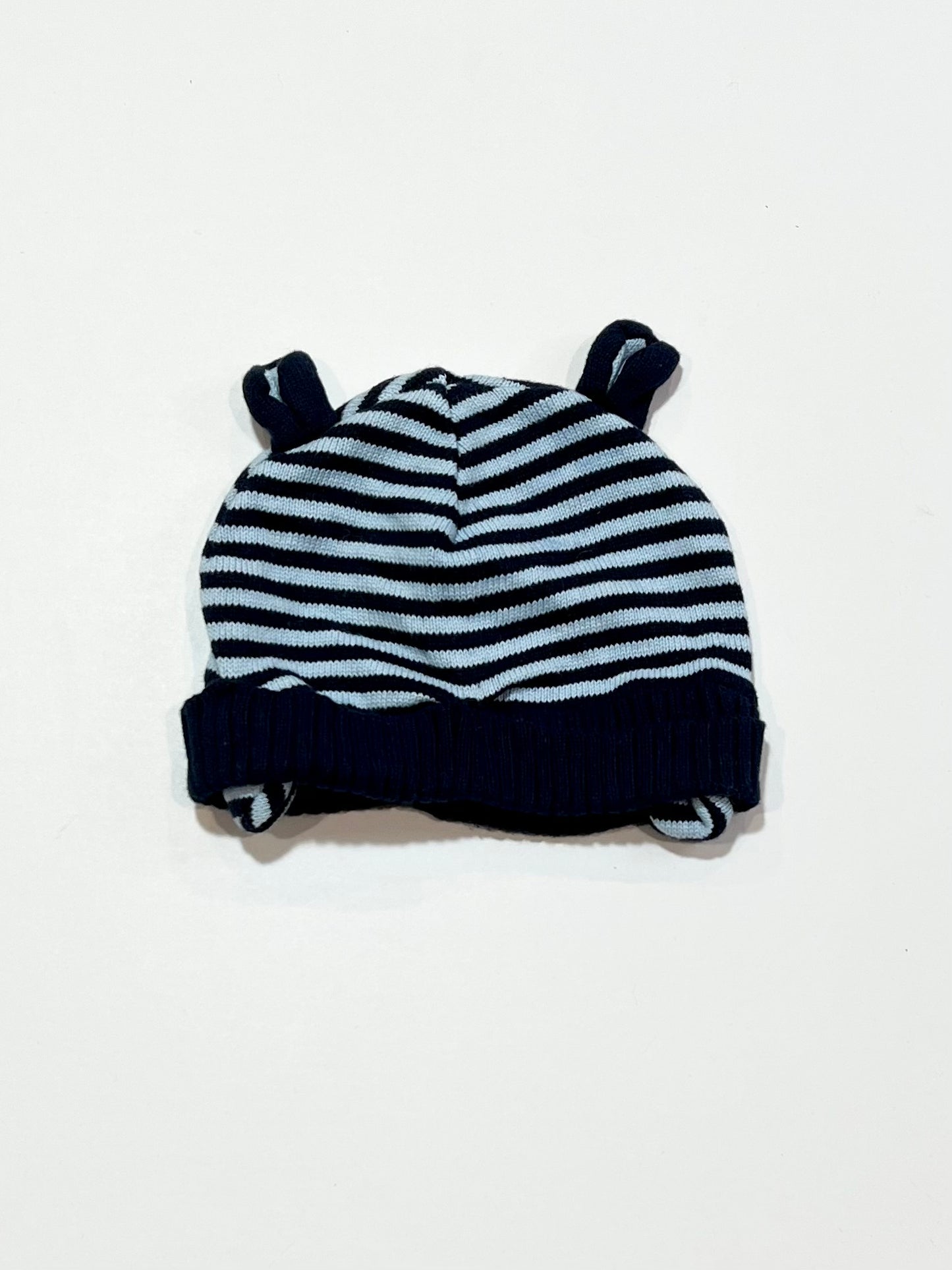 Striped knit beanie - Size 6-12 months
