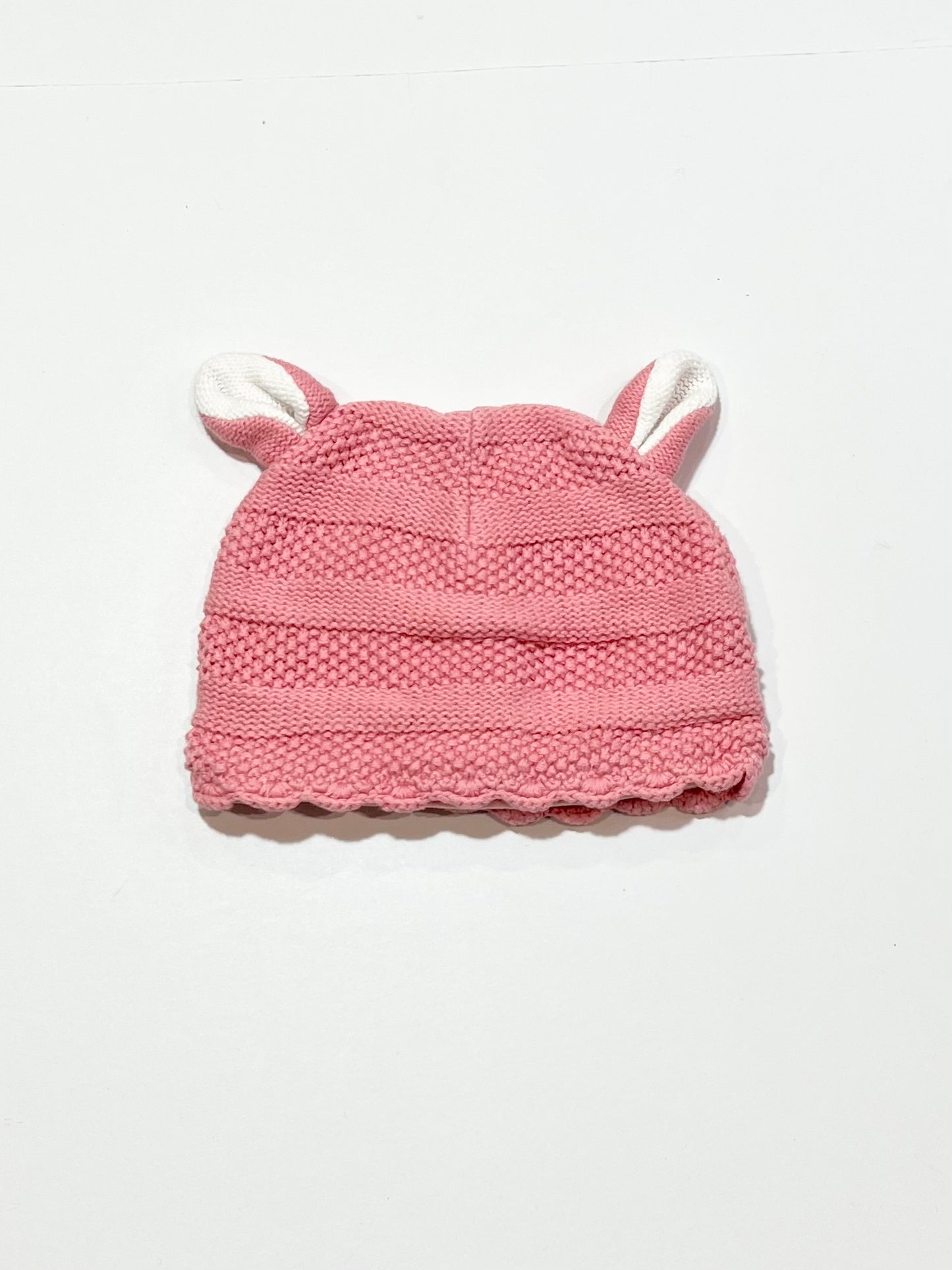 Pink ears beanie - Size 6-12 months