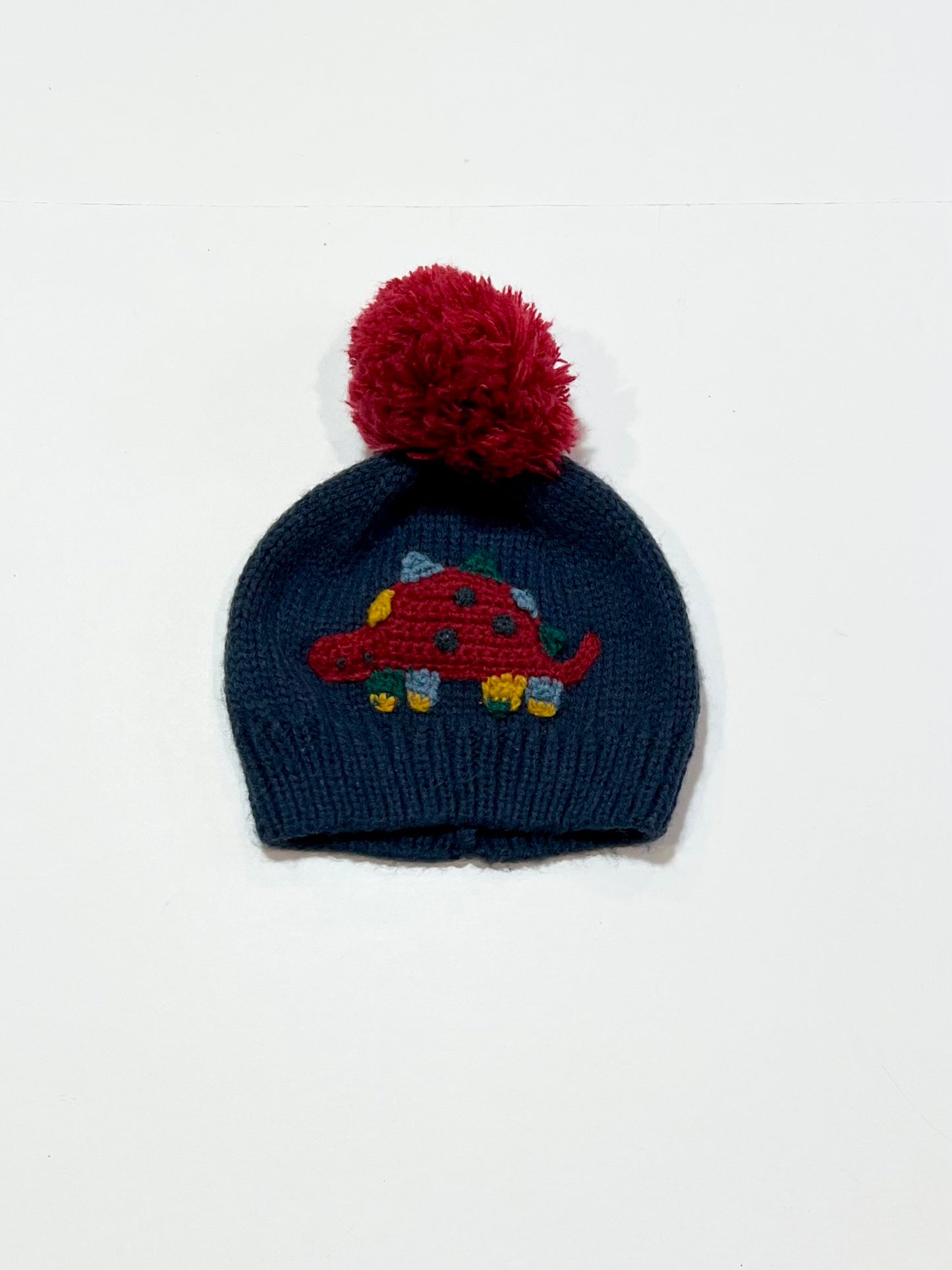 Navy steggy beanie - Size 6-12 months