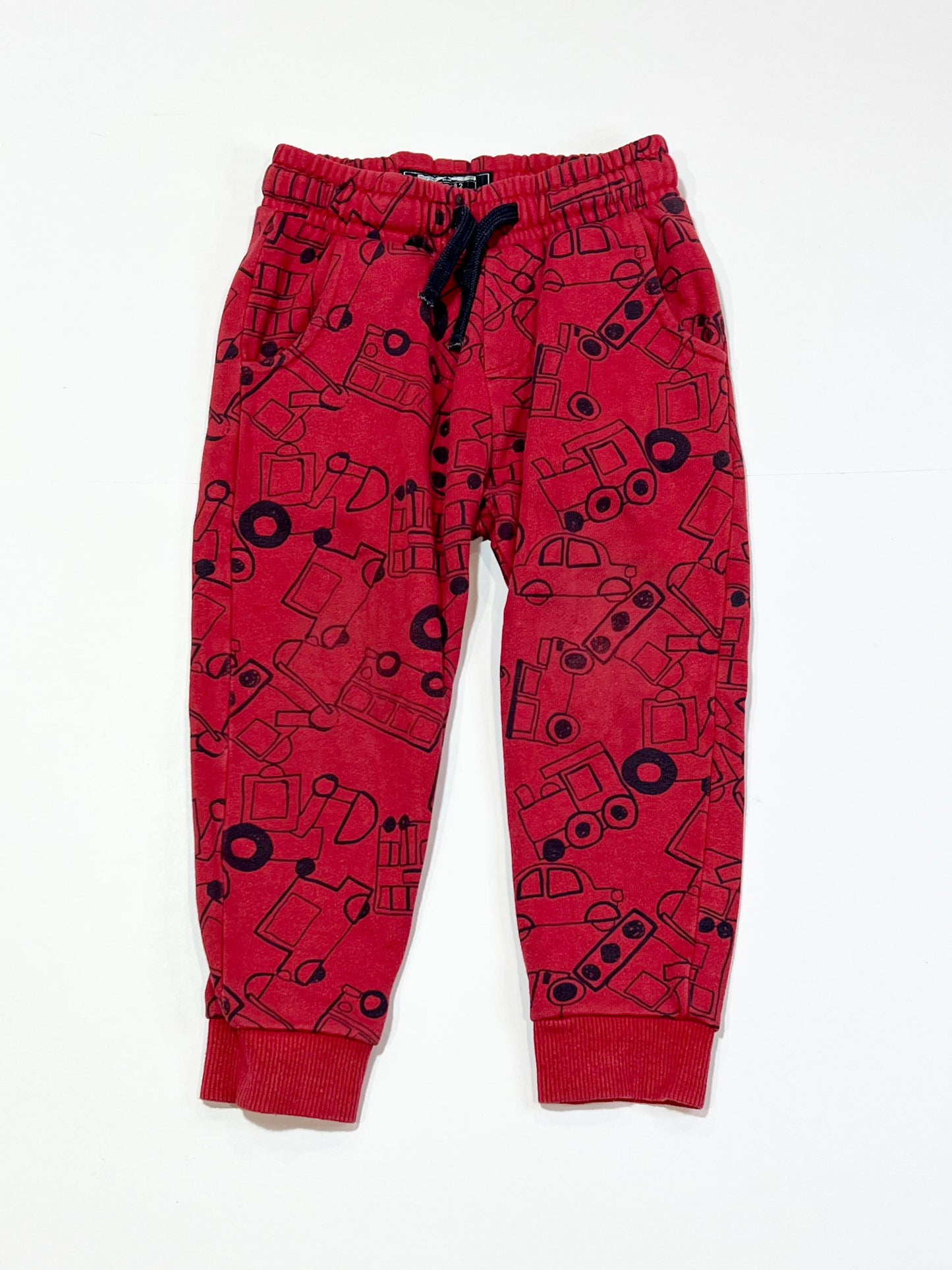 Red cars trackies - Size 2-3