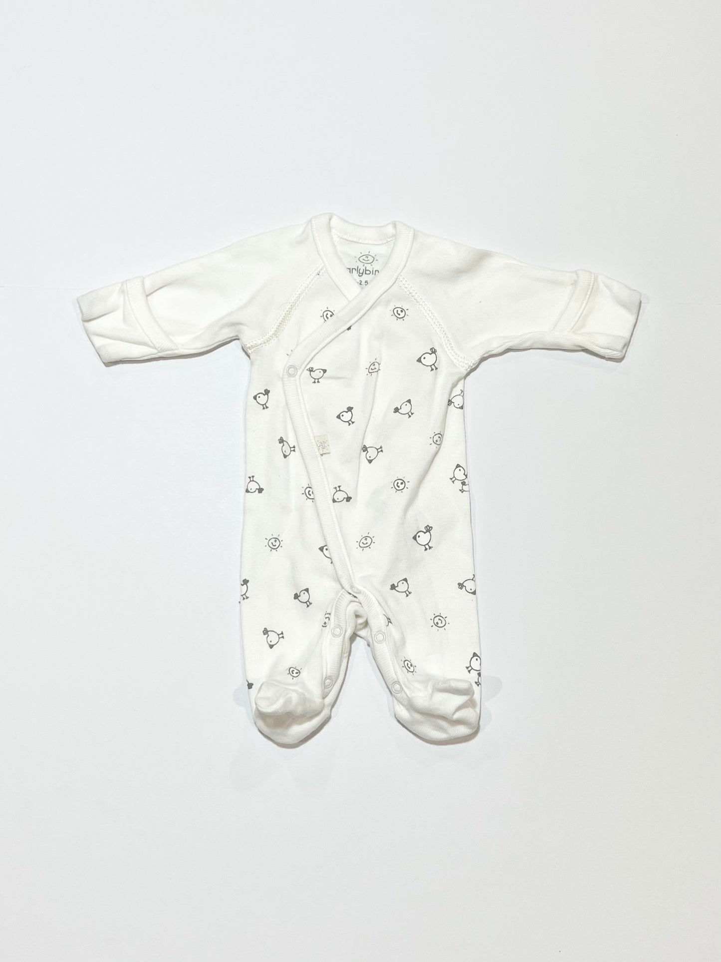 Grey bird onesie - Size 000000