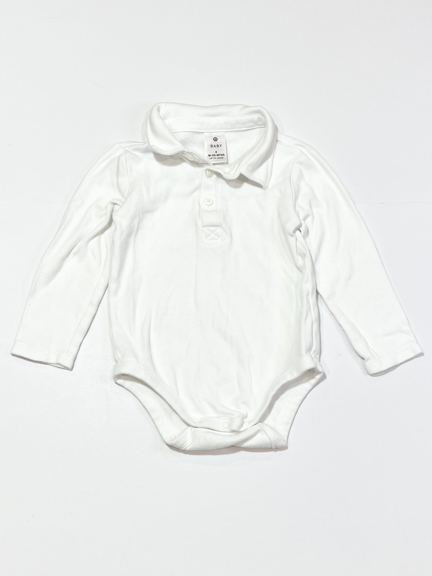 White collared bodysuit - Size 2