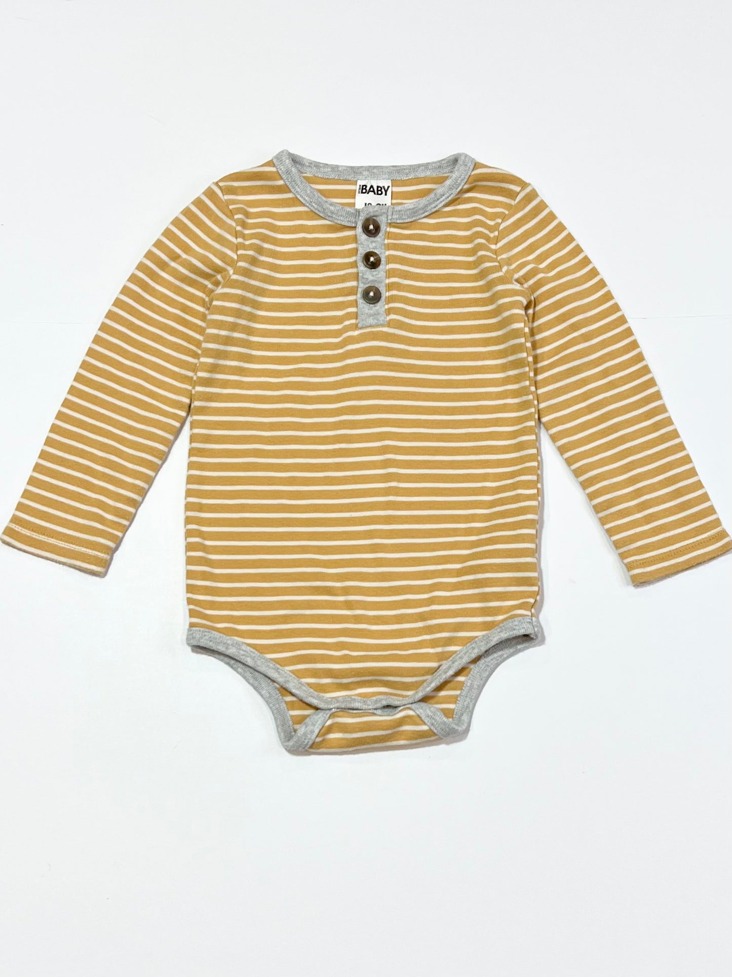 Striped henley bodysuit - Size 2