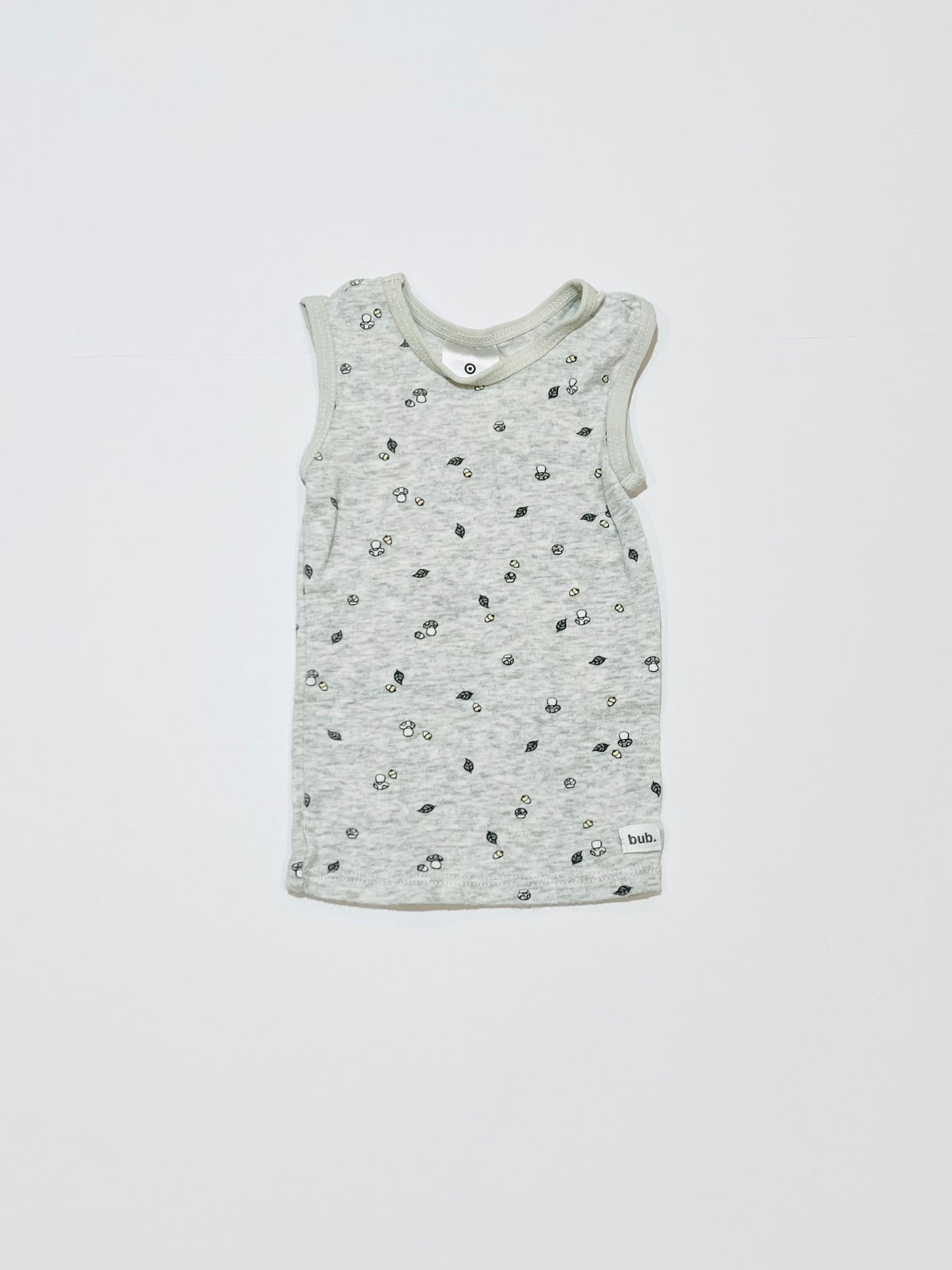 Grey mushrooms singlet - Size 0000