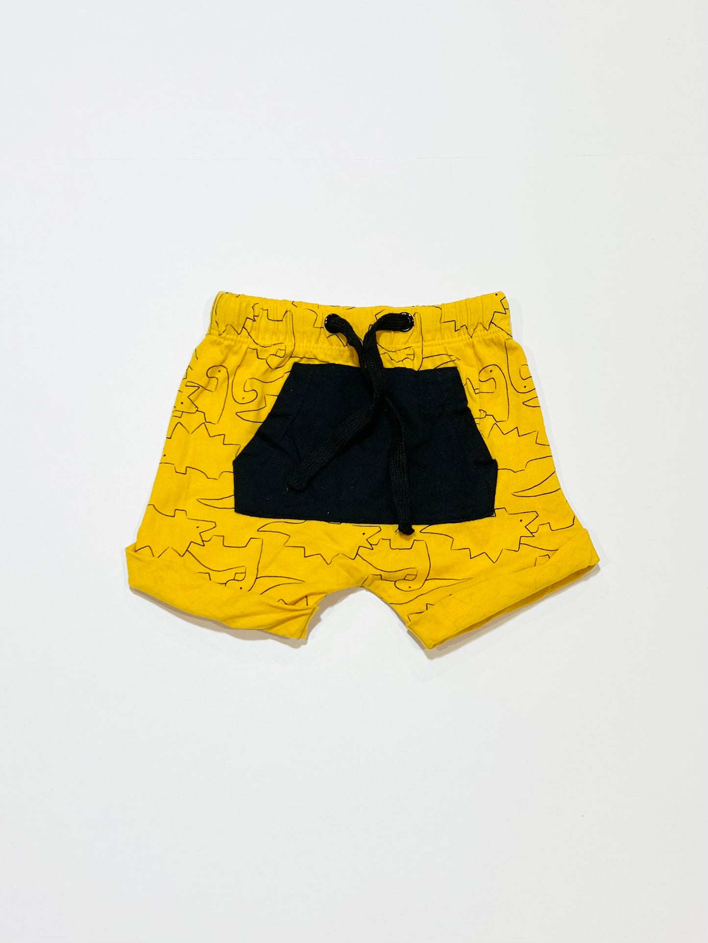 Yellow dino shorts - Size 0000