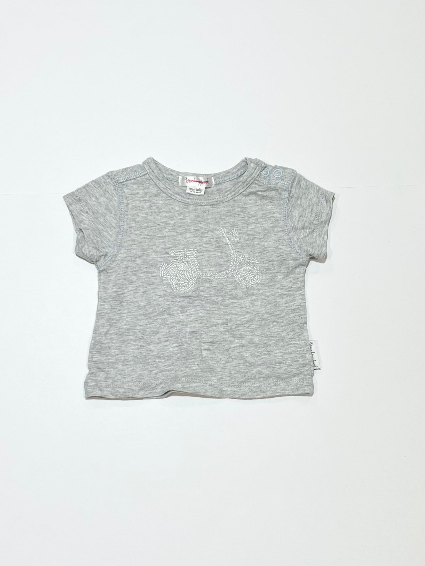 Grey vespa tee - Size 0000