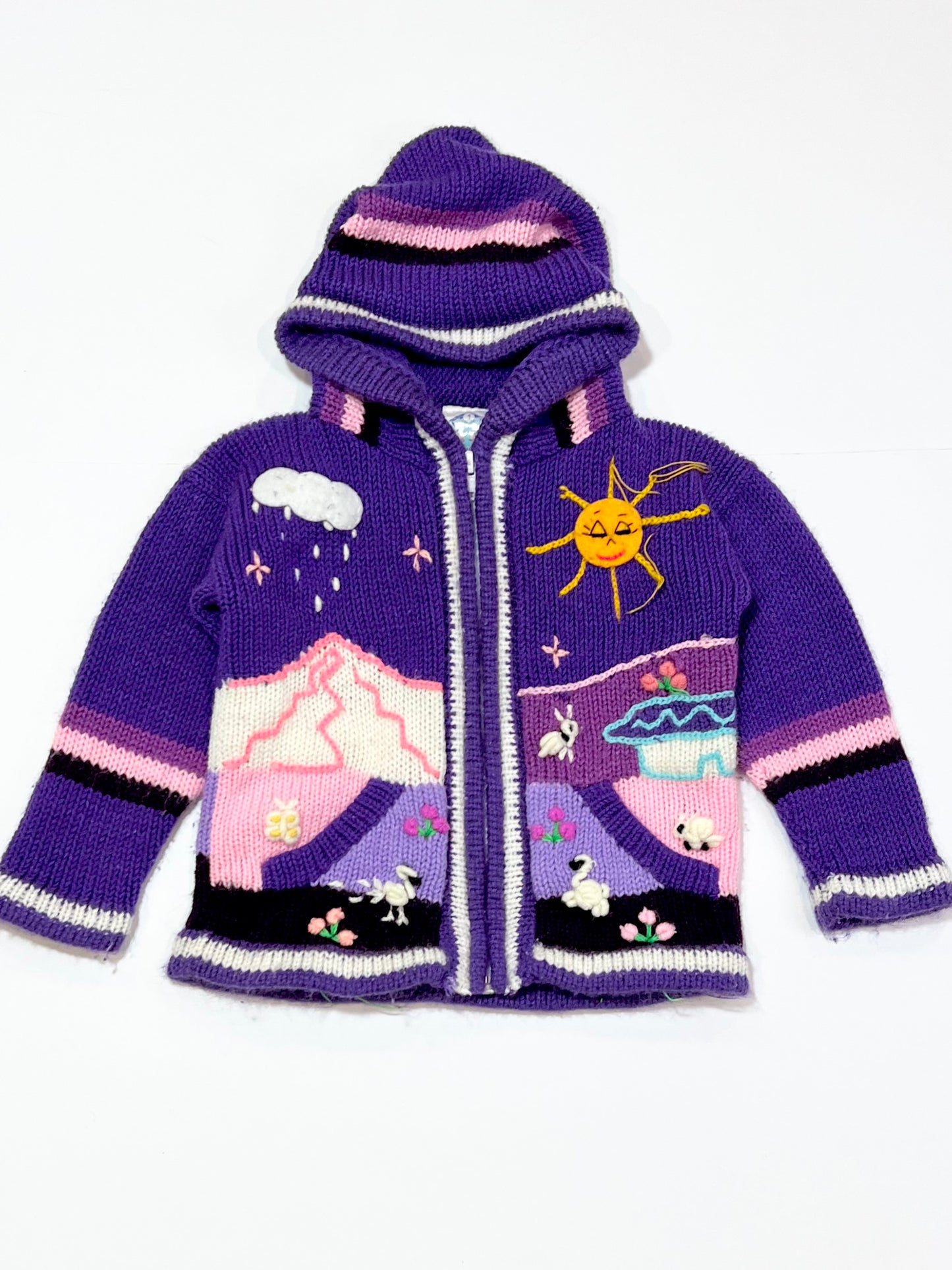 Purple zip hoodie - Size 1