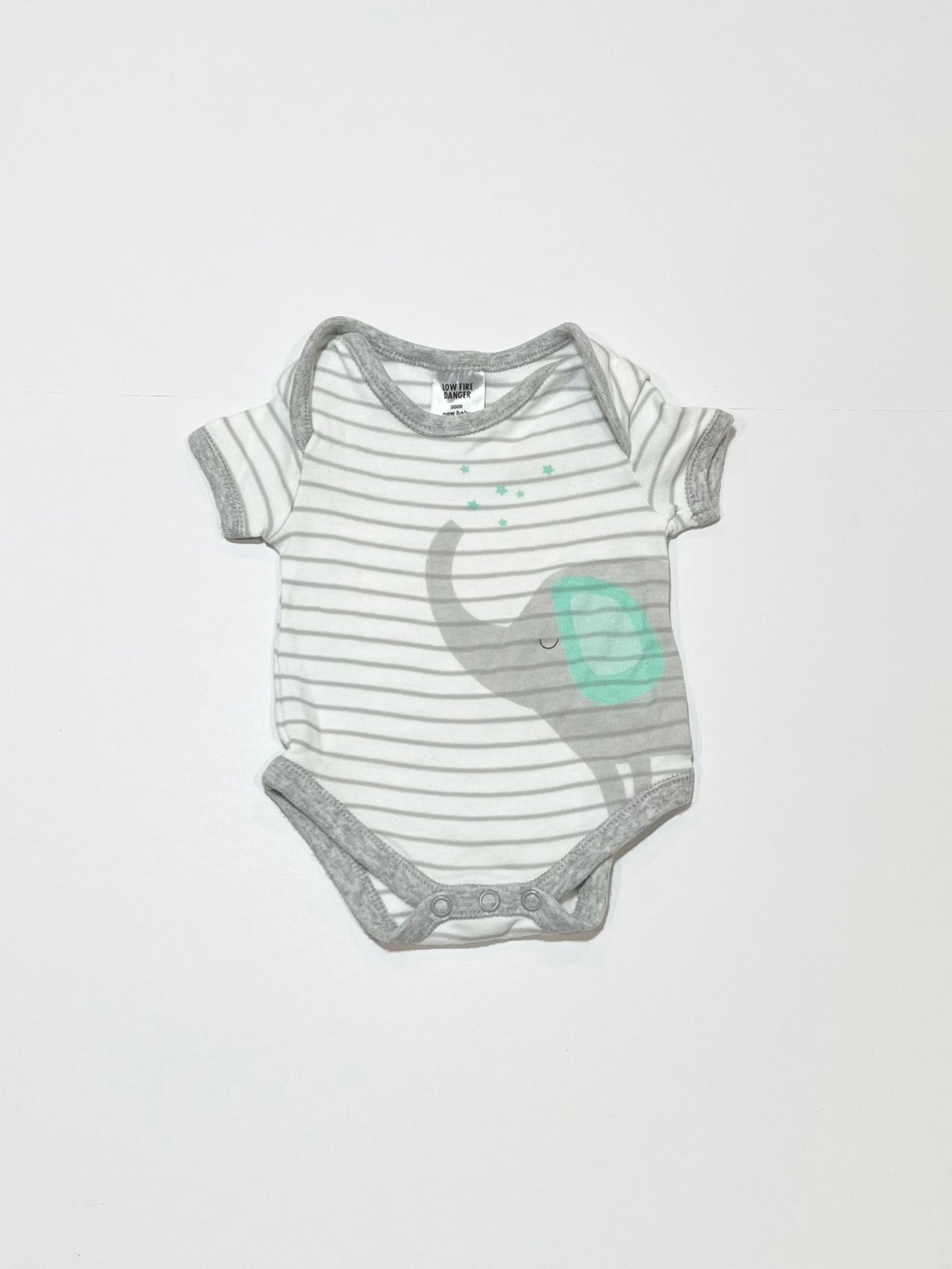 Striped elephant bodysuit - Size 0000