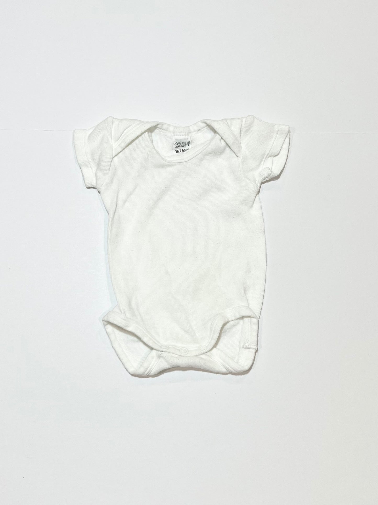 White ribbed bodysuit - Size 0000