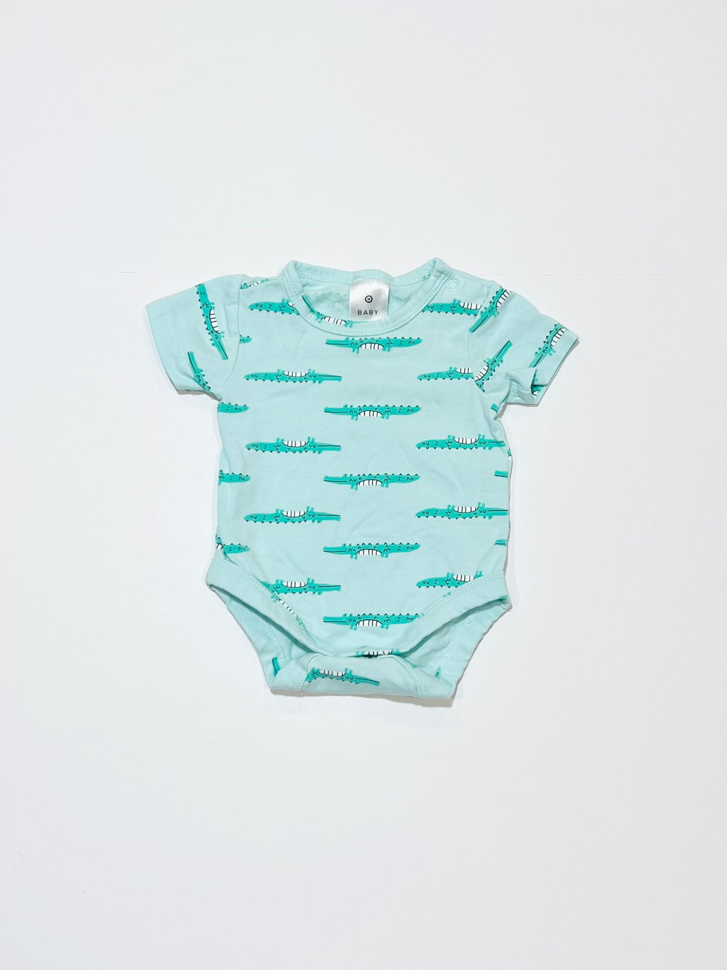 Green crocs bodysuit - Size 0000