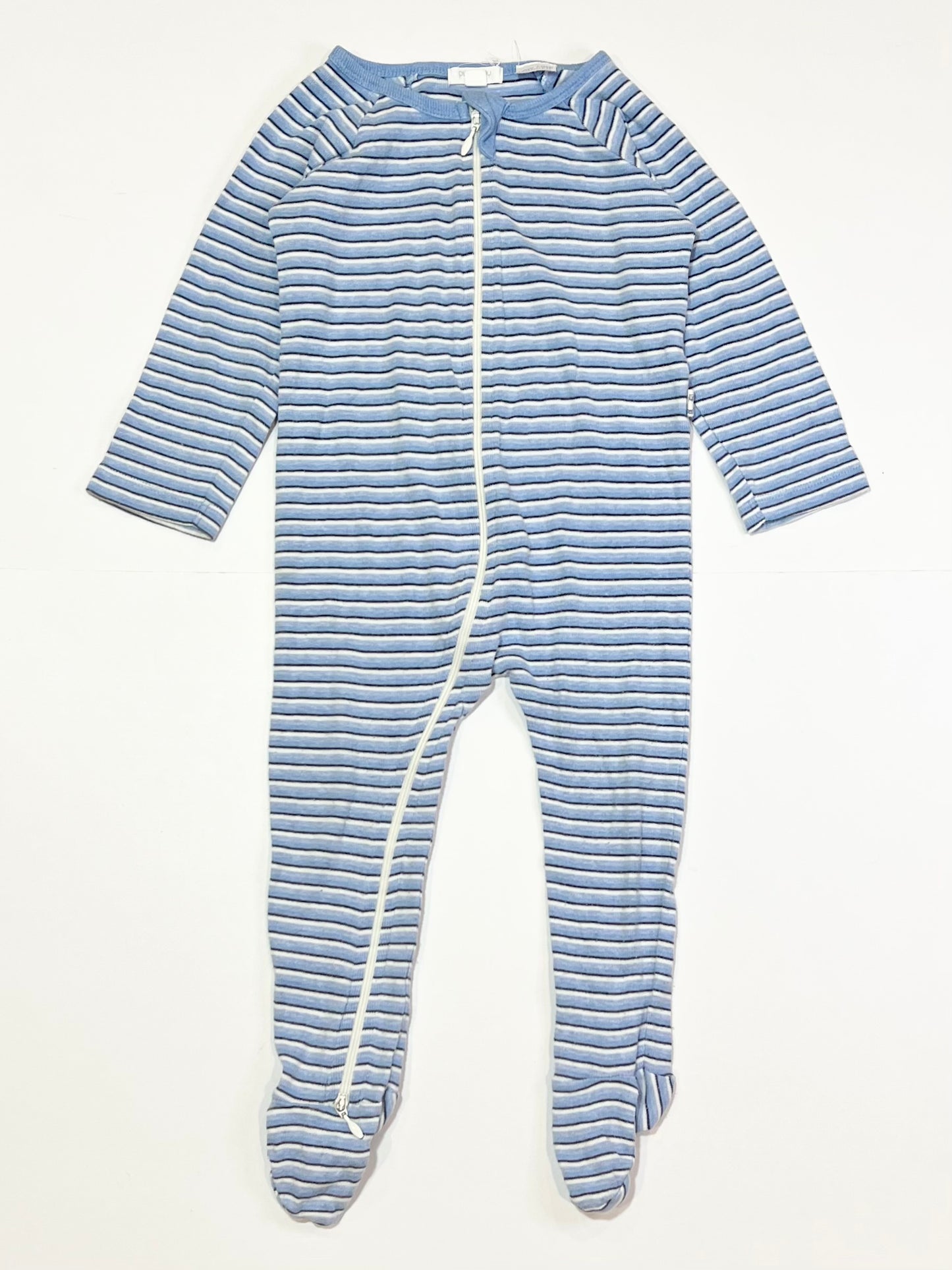 Striped zip onesie - Size 1