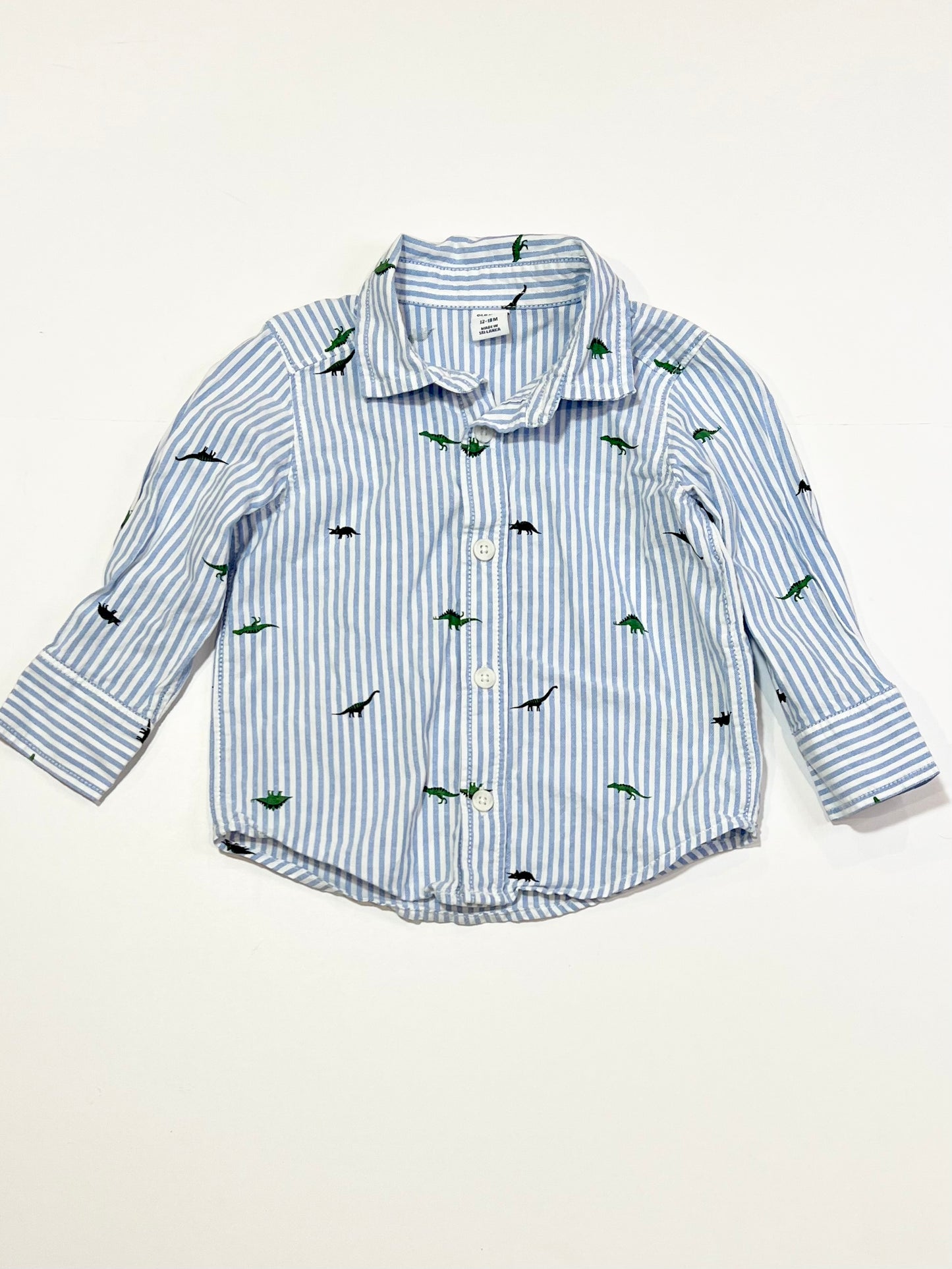 Dinos striped shirt - Size 1
