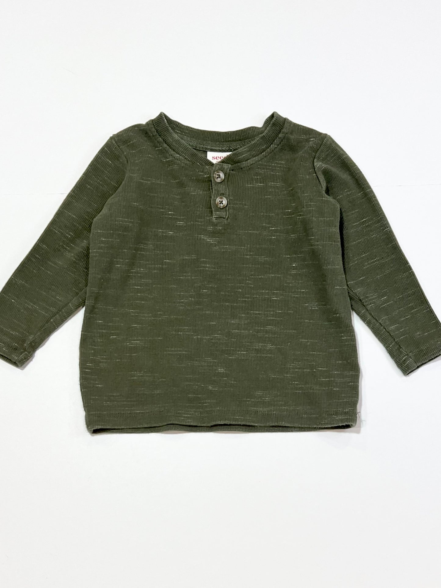 Ribbed henley top - Size 1