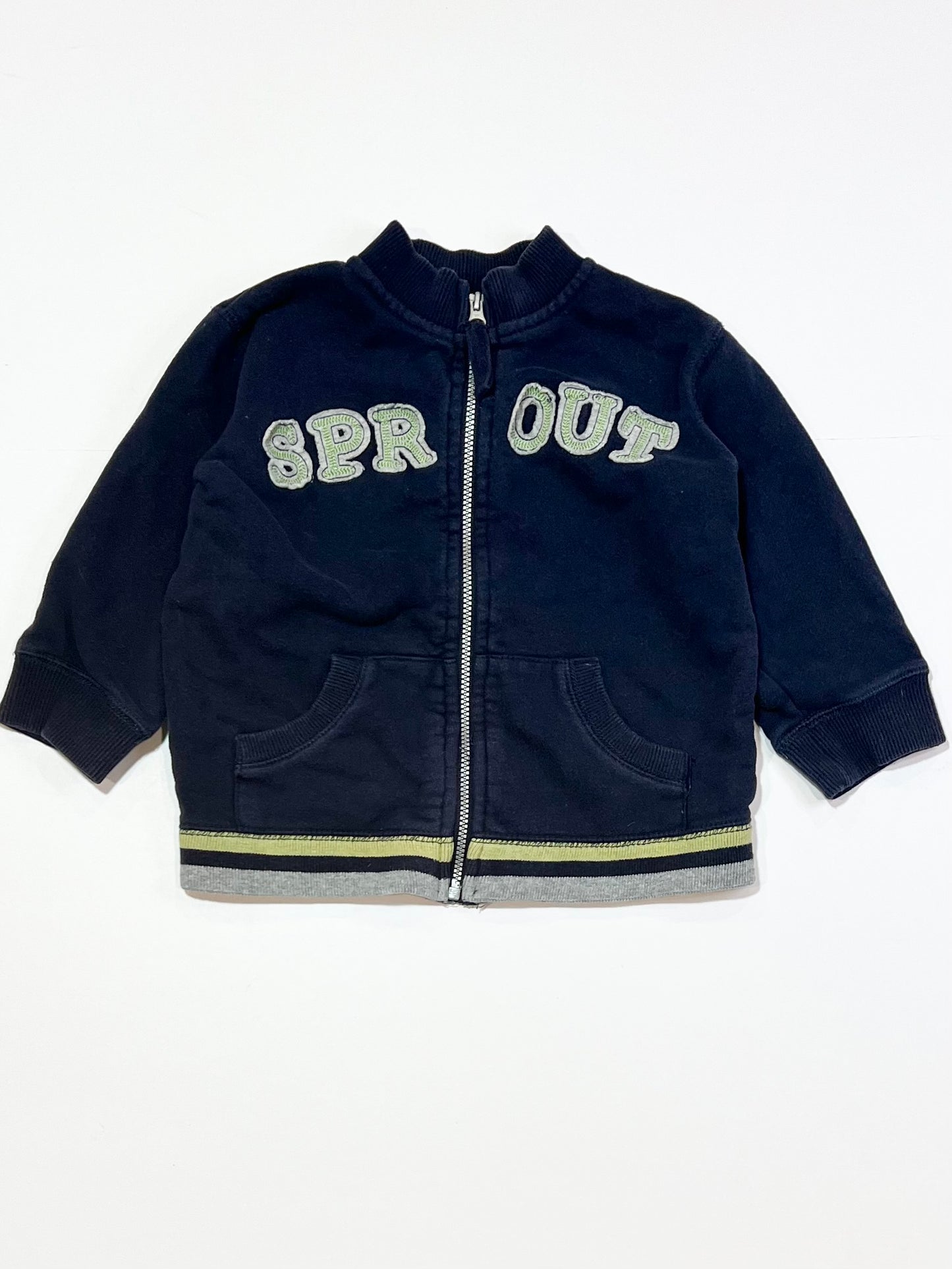 Navy zip sweater - Size 1