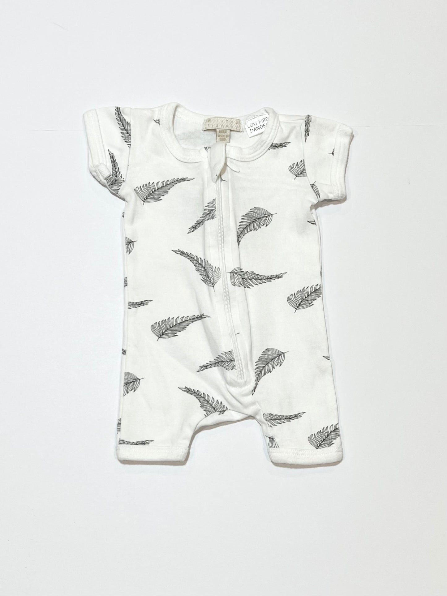 Leaf zip romper - Size 0000