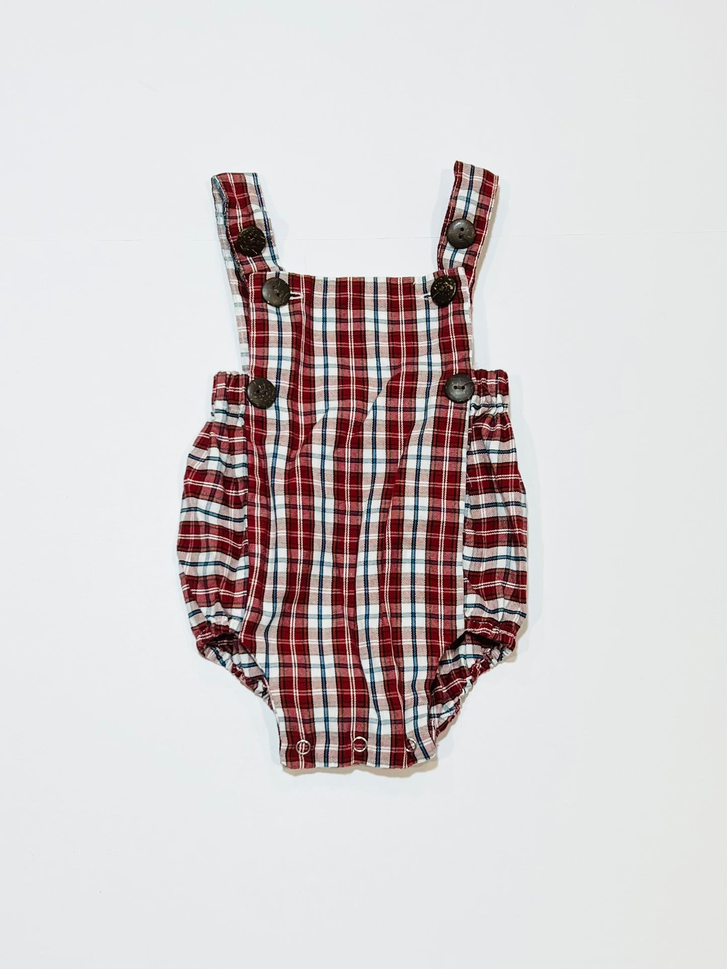 Checkered romper - Size 0000