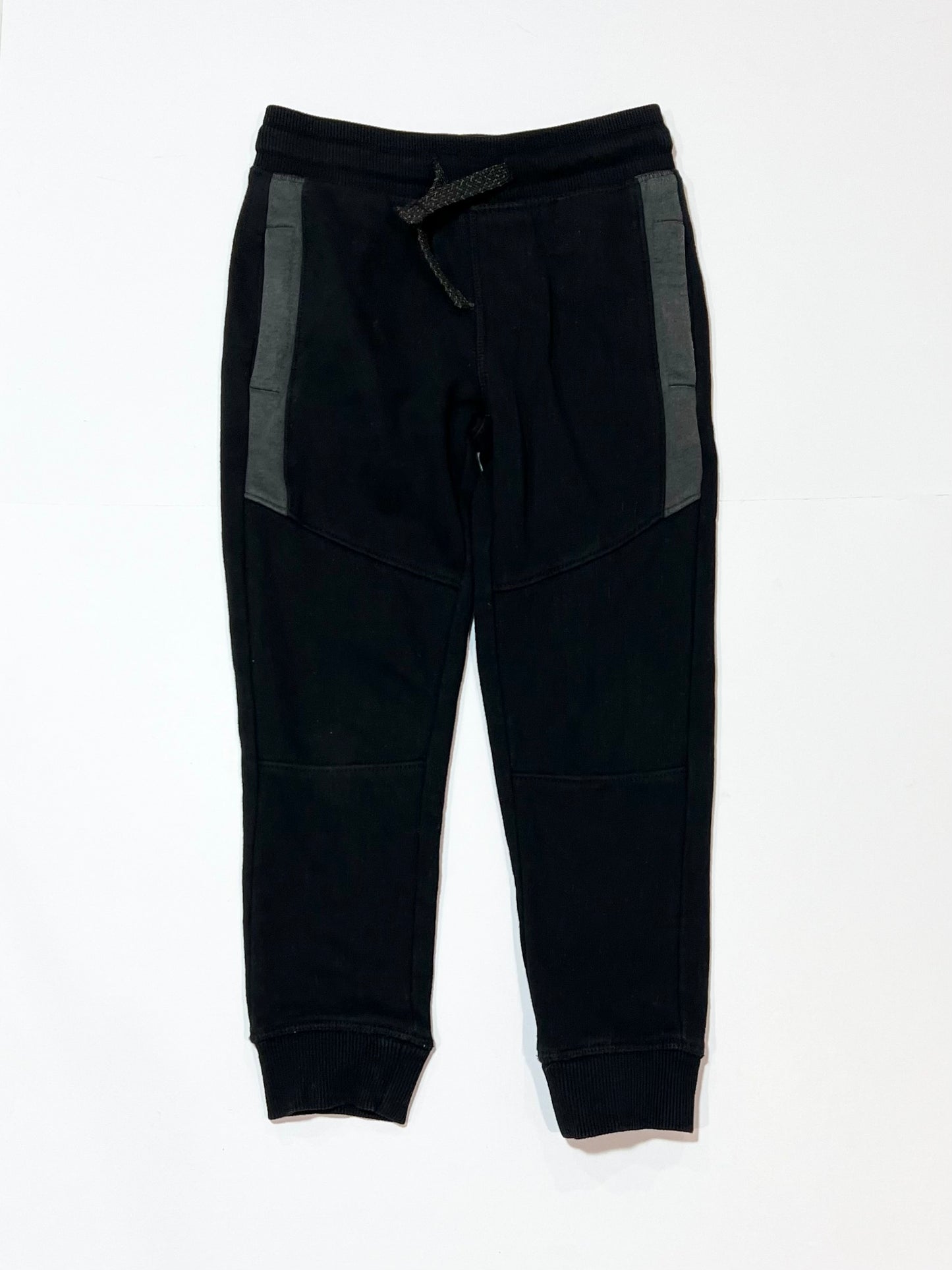 Black panelled trackies - Size 4