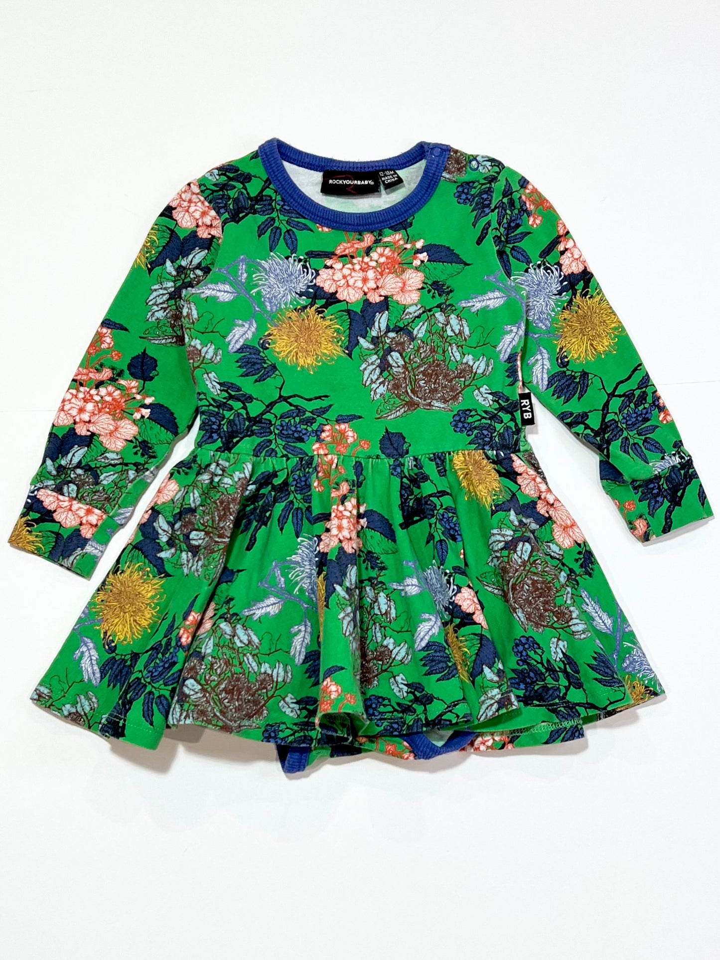 Floral jersey dress - Size 1