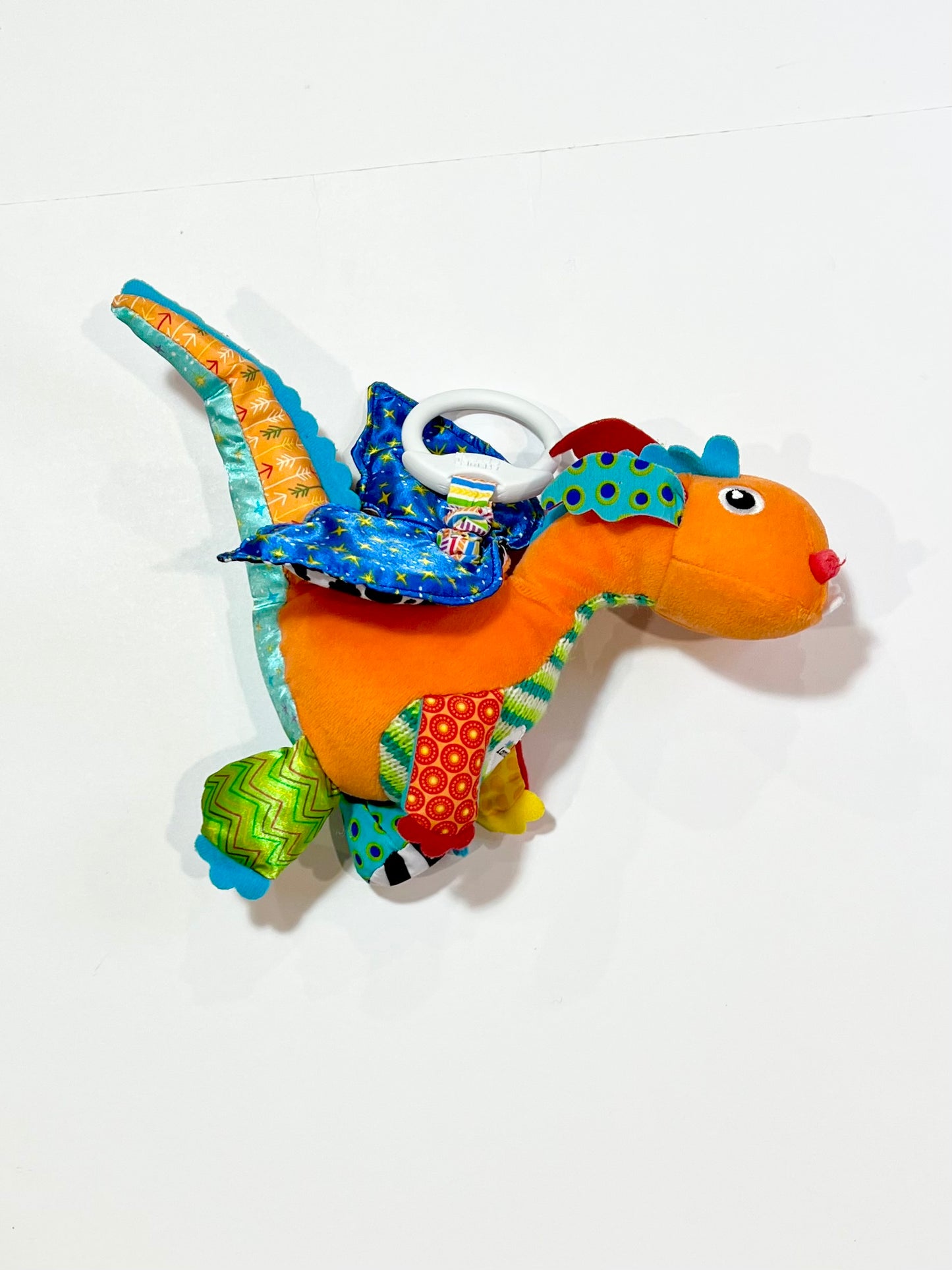 Flip flap dragon pram toy