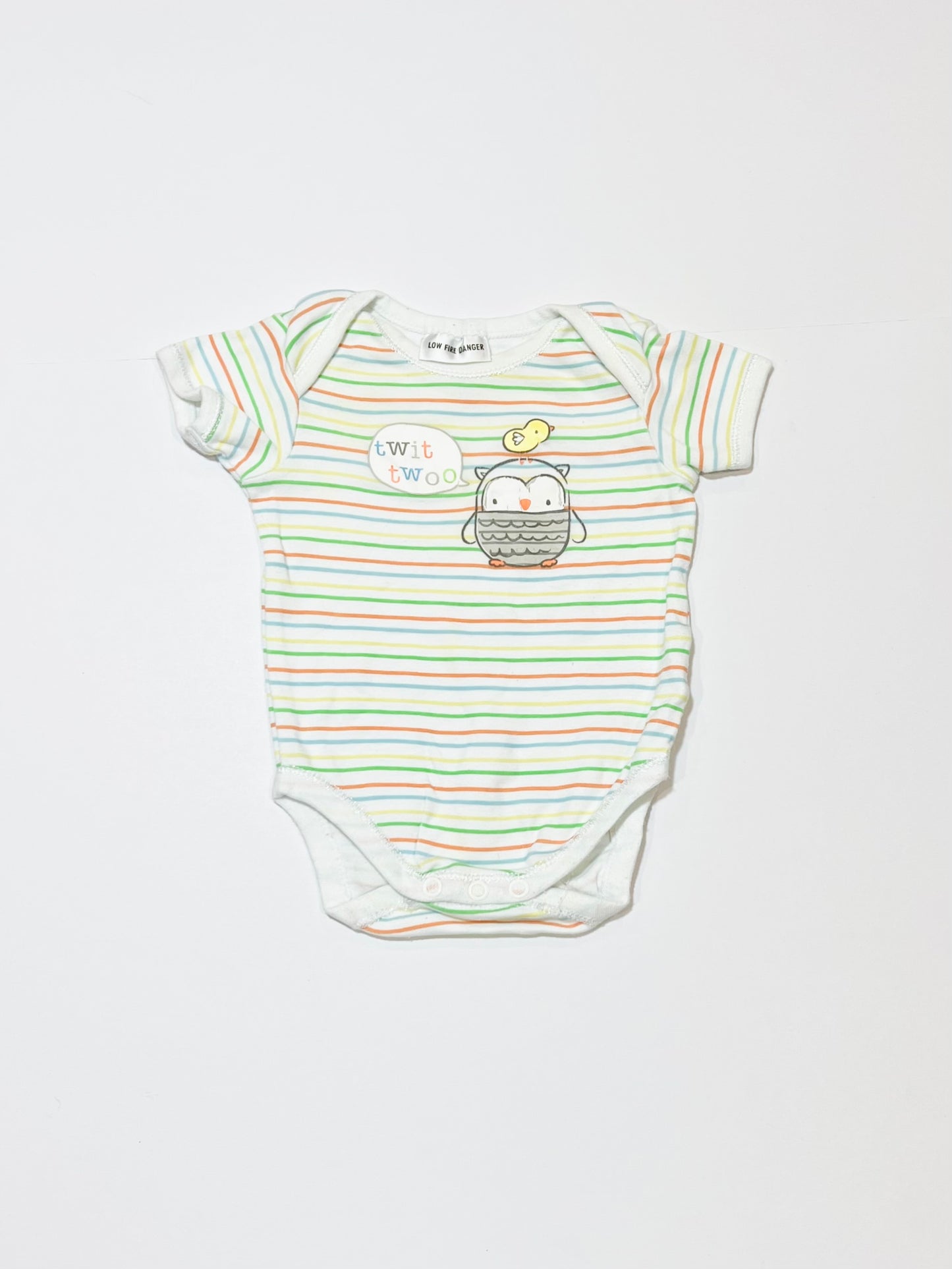 Striped owl bodysuit - Size 000