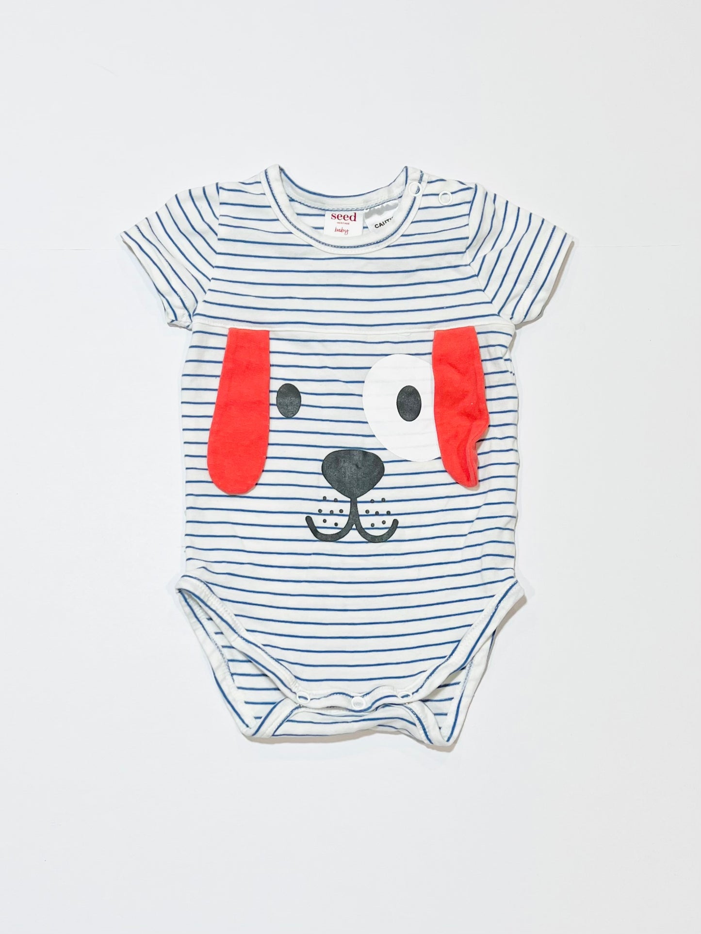 Striped puppy bodysuit - Size 000