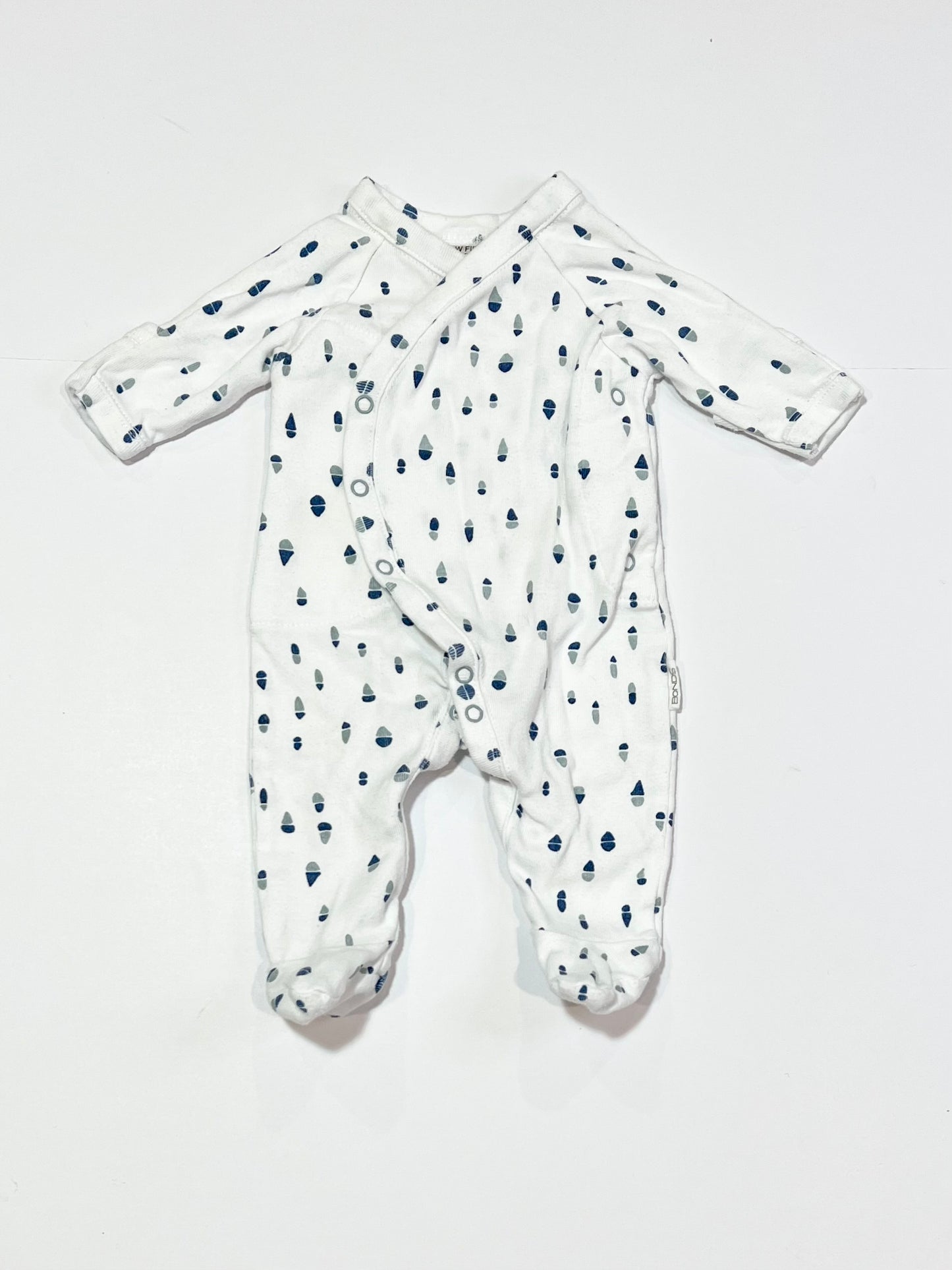 White ribbed onesie - Size 00000