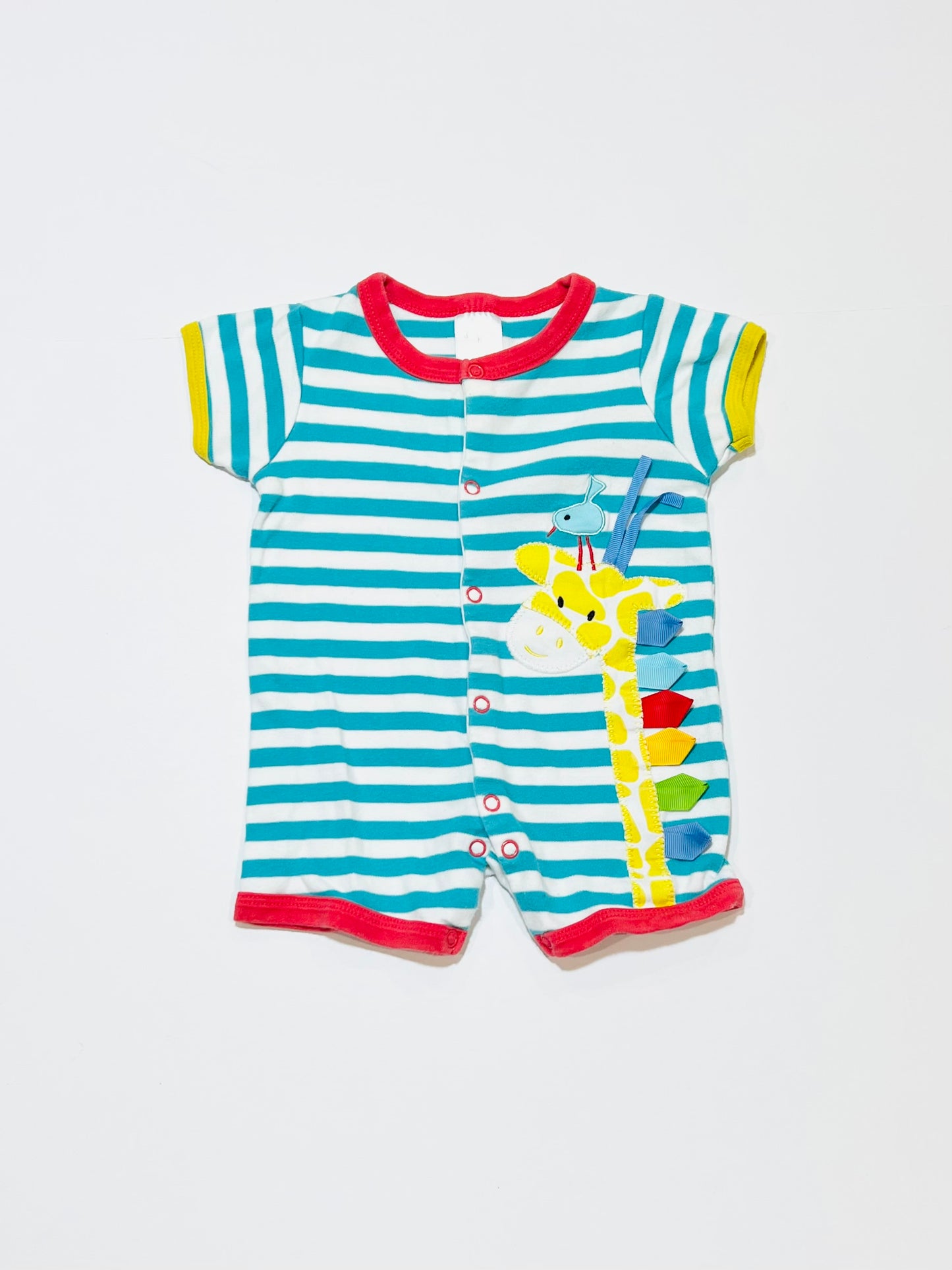 Striped giraffe romper - Size 000