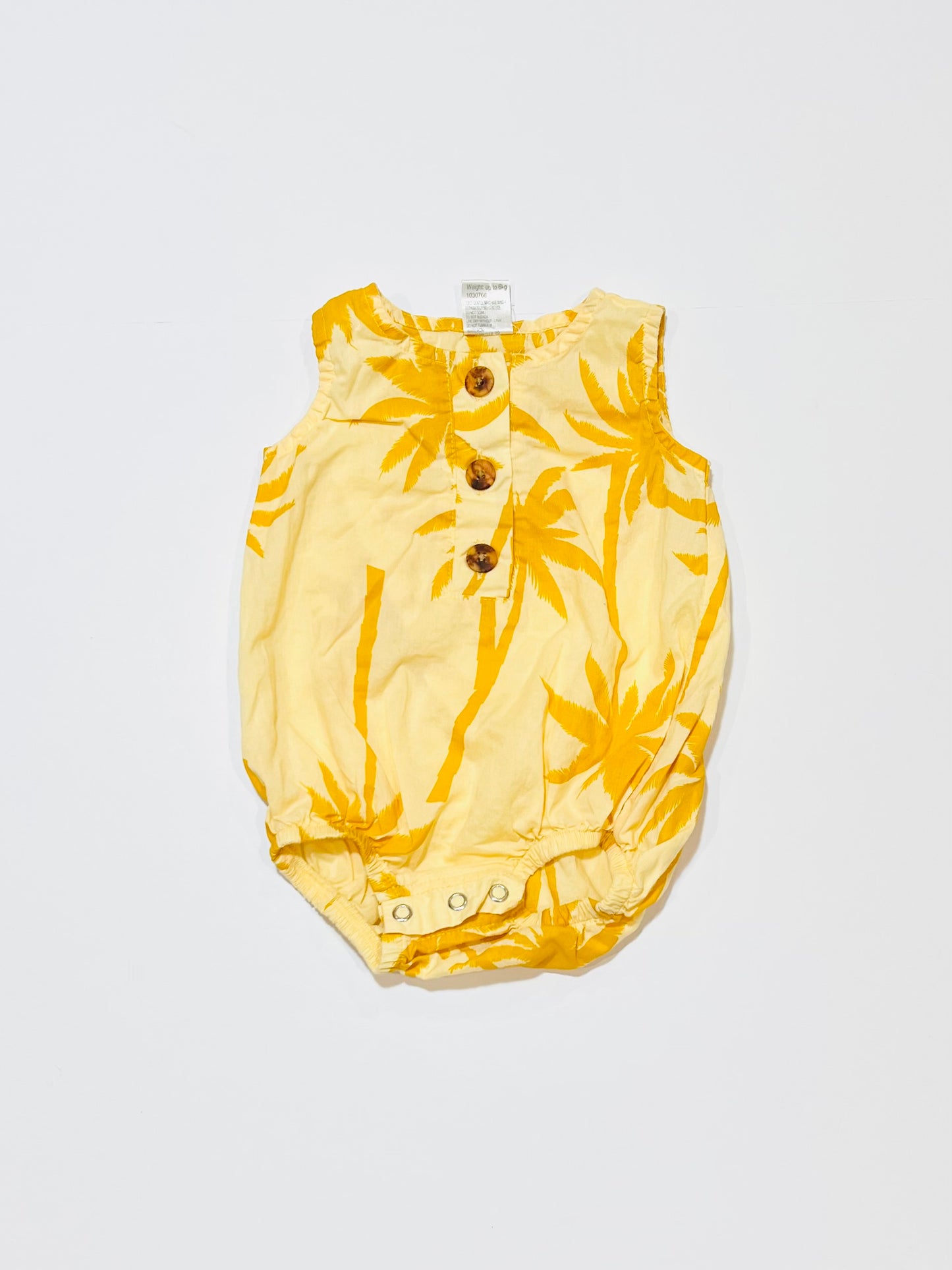 Cotton palms romper - Size 000