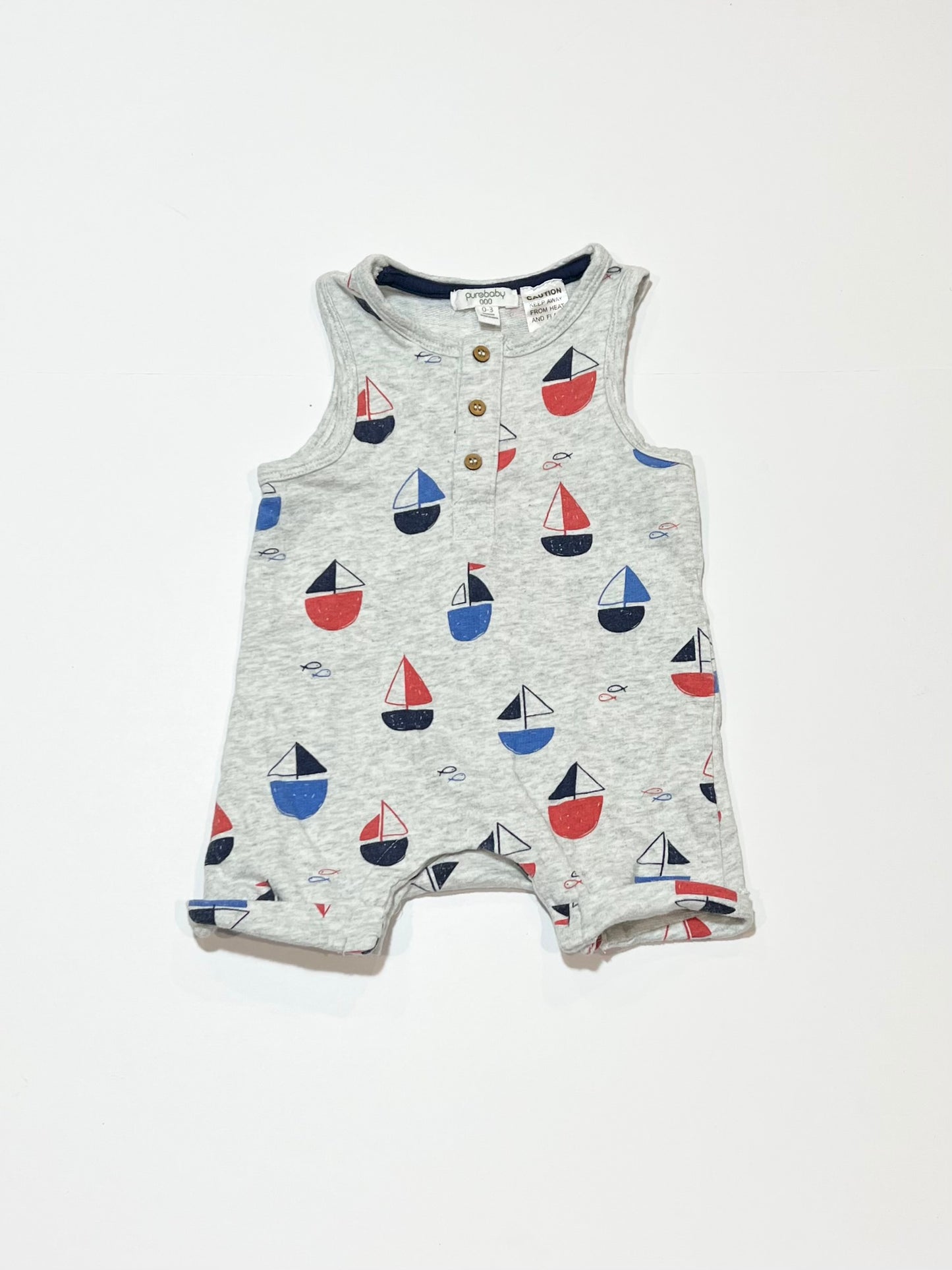 Sailboat romper - Size 000