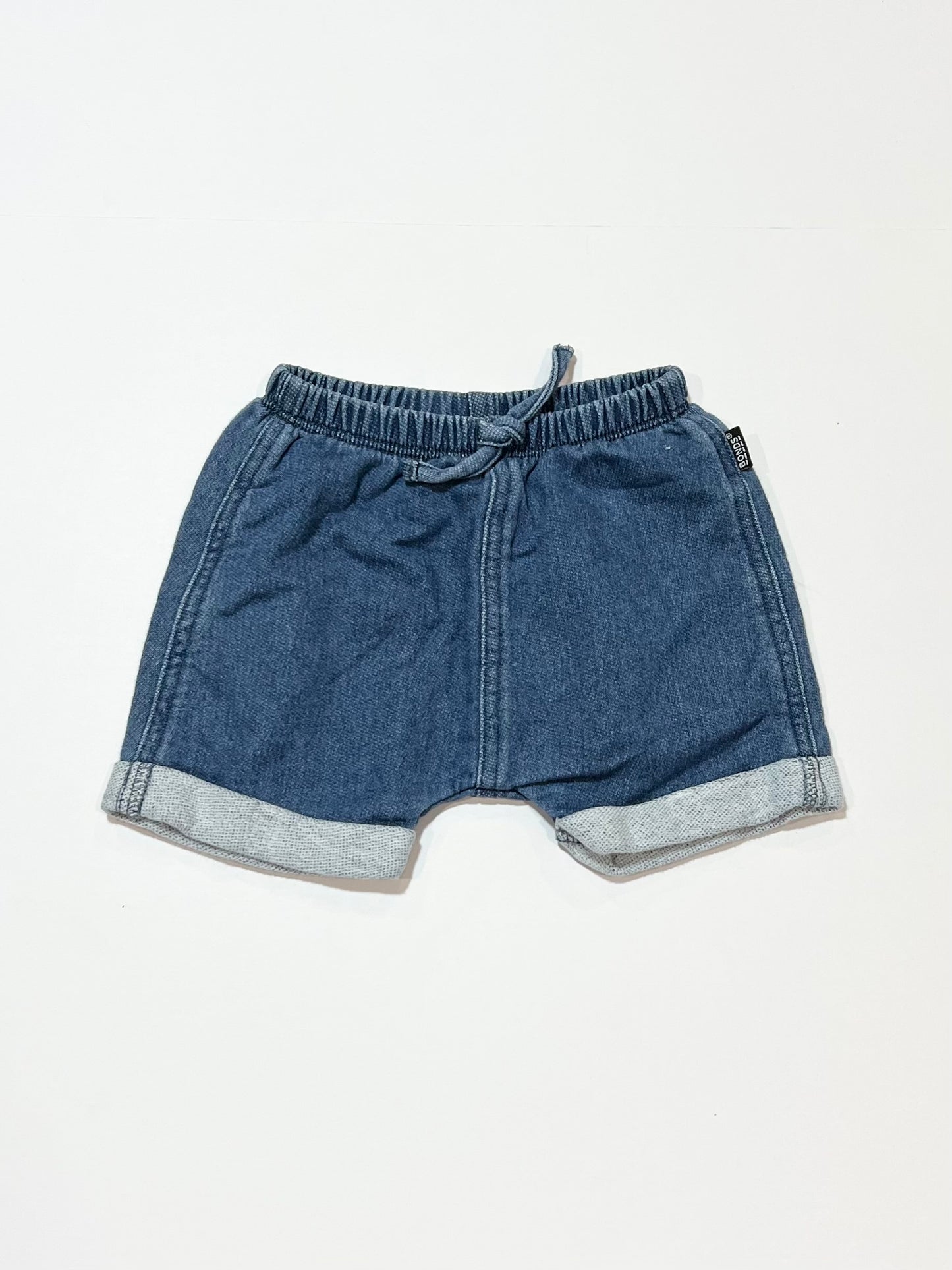 Blue terry shorts - Size 00