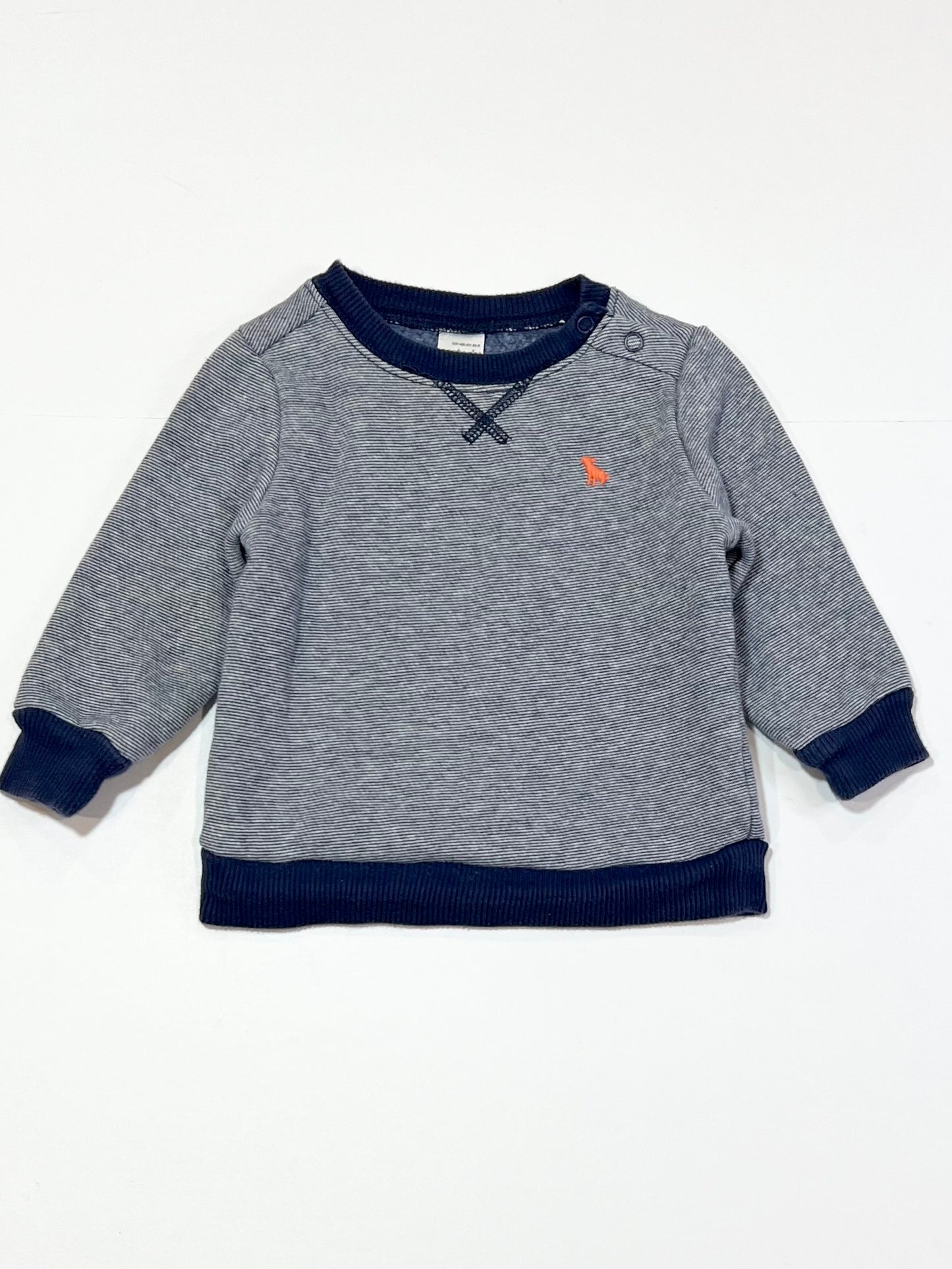 Navy striped sweater - Size 6-9 months
