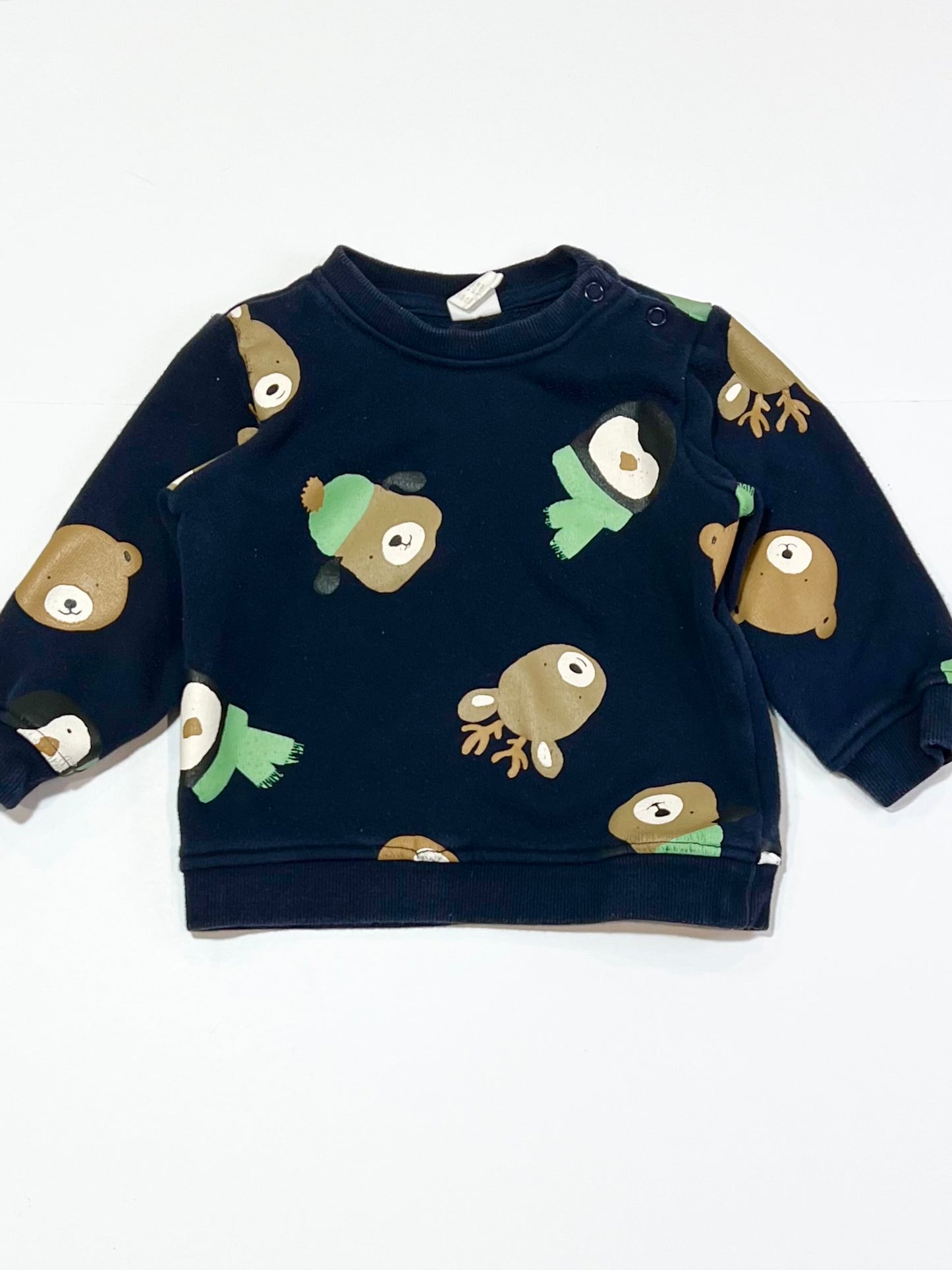 Navy animals sweater - Size 9-12 months