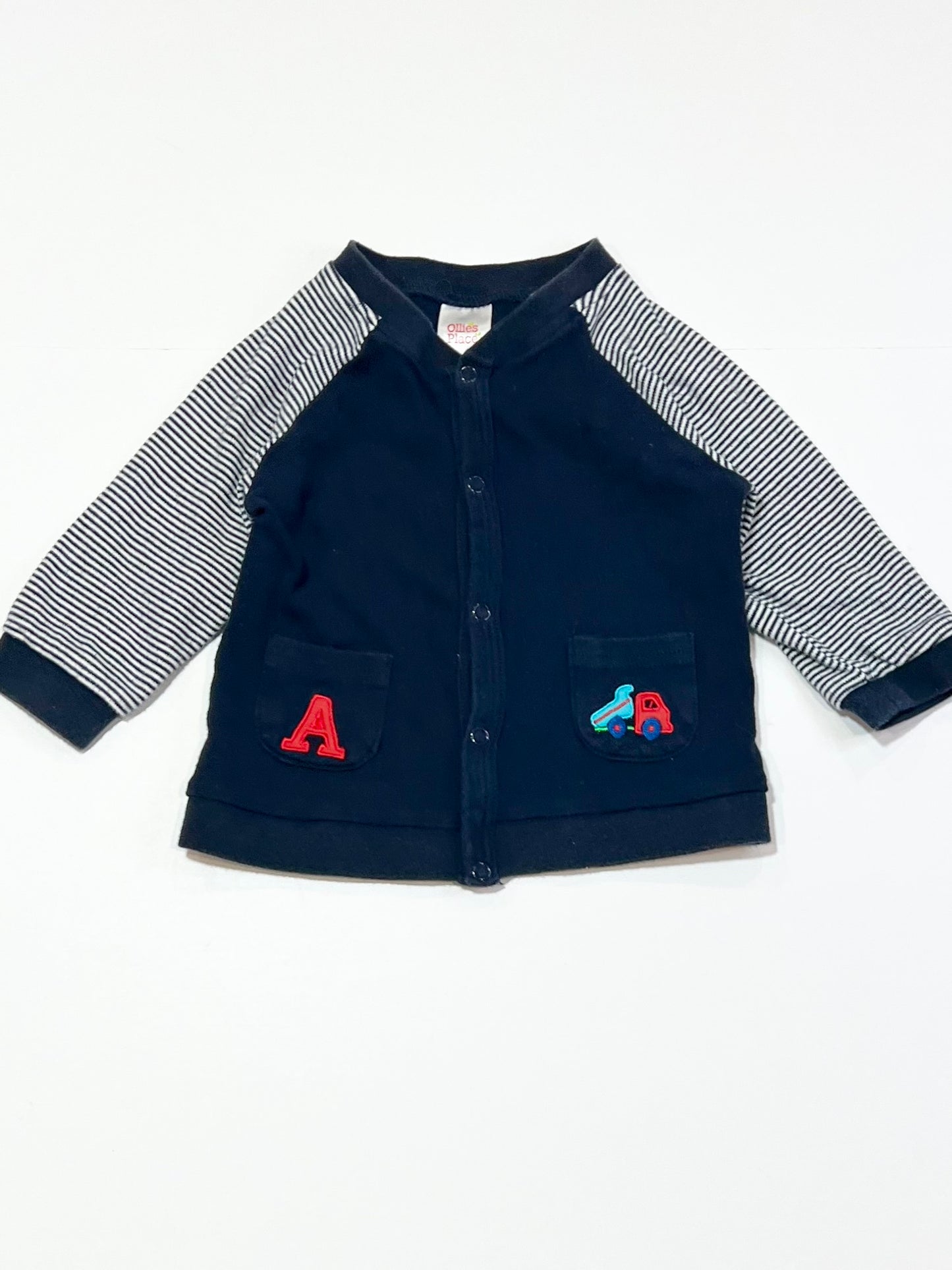 Navy jersey jacket - Size 0