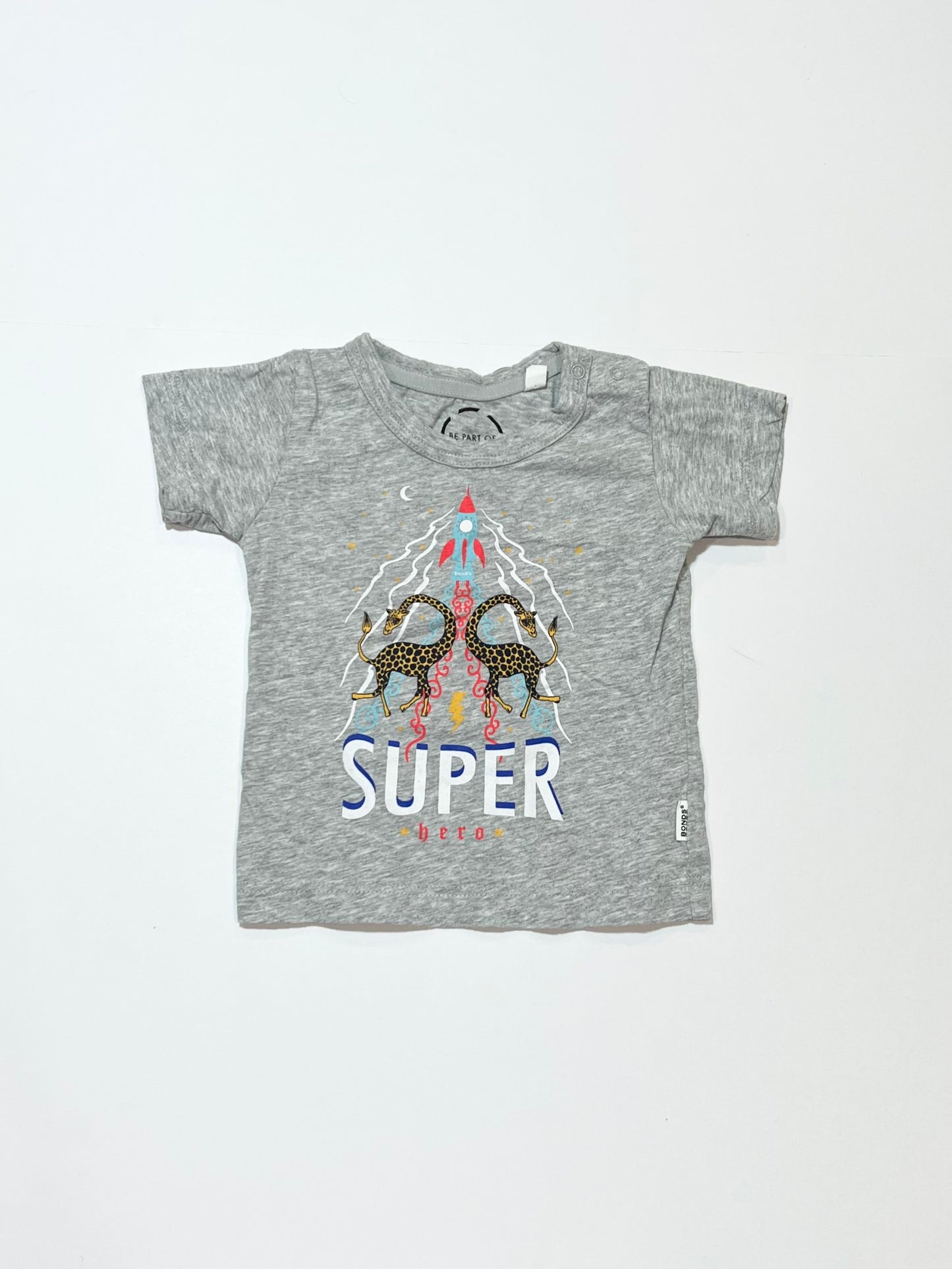 Grey giraffe tee - Size 00